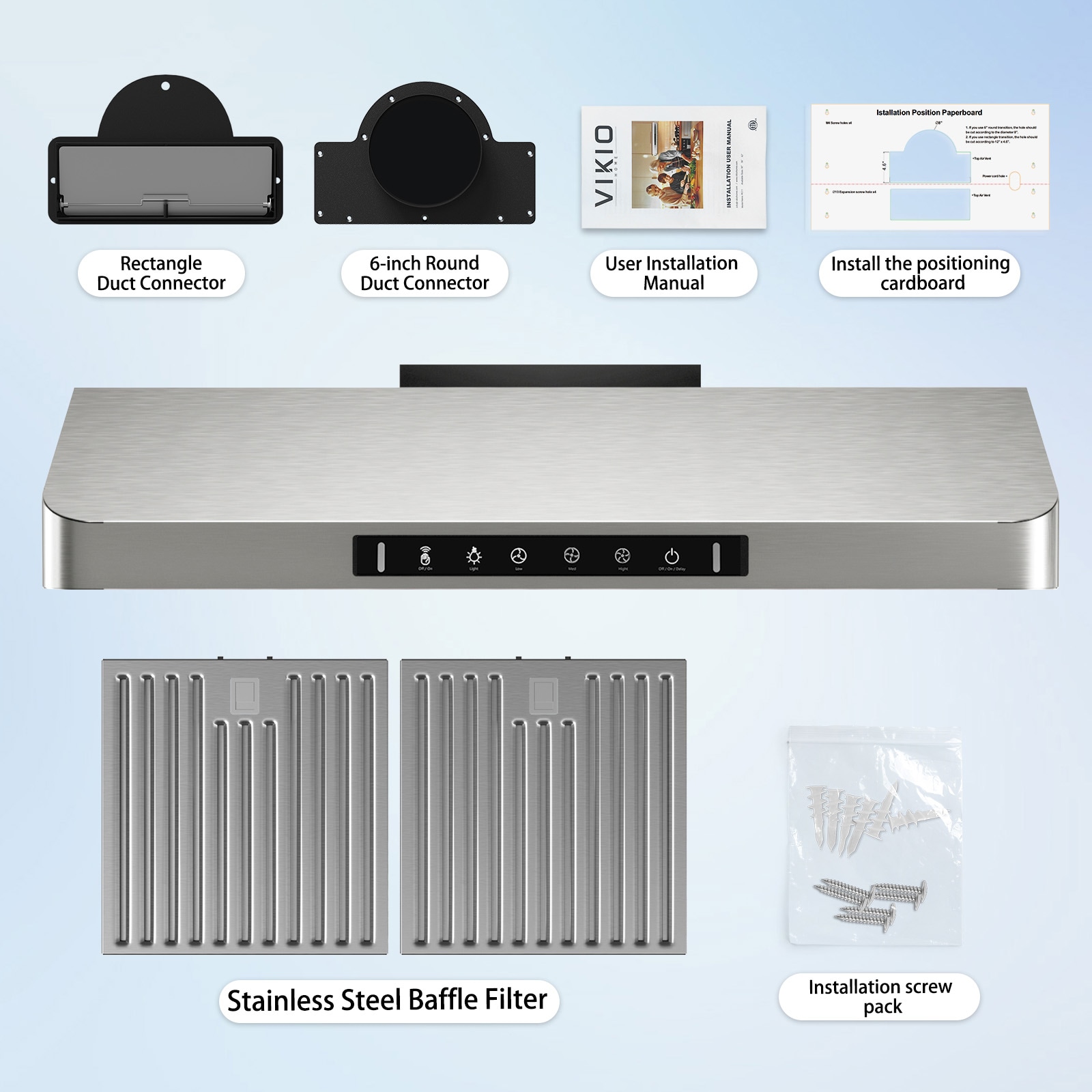 VIKIO IKC01-30 Undercabinet-Range-Hoods - View #11