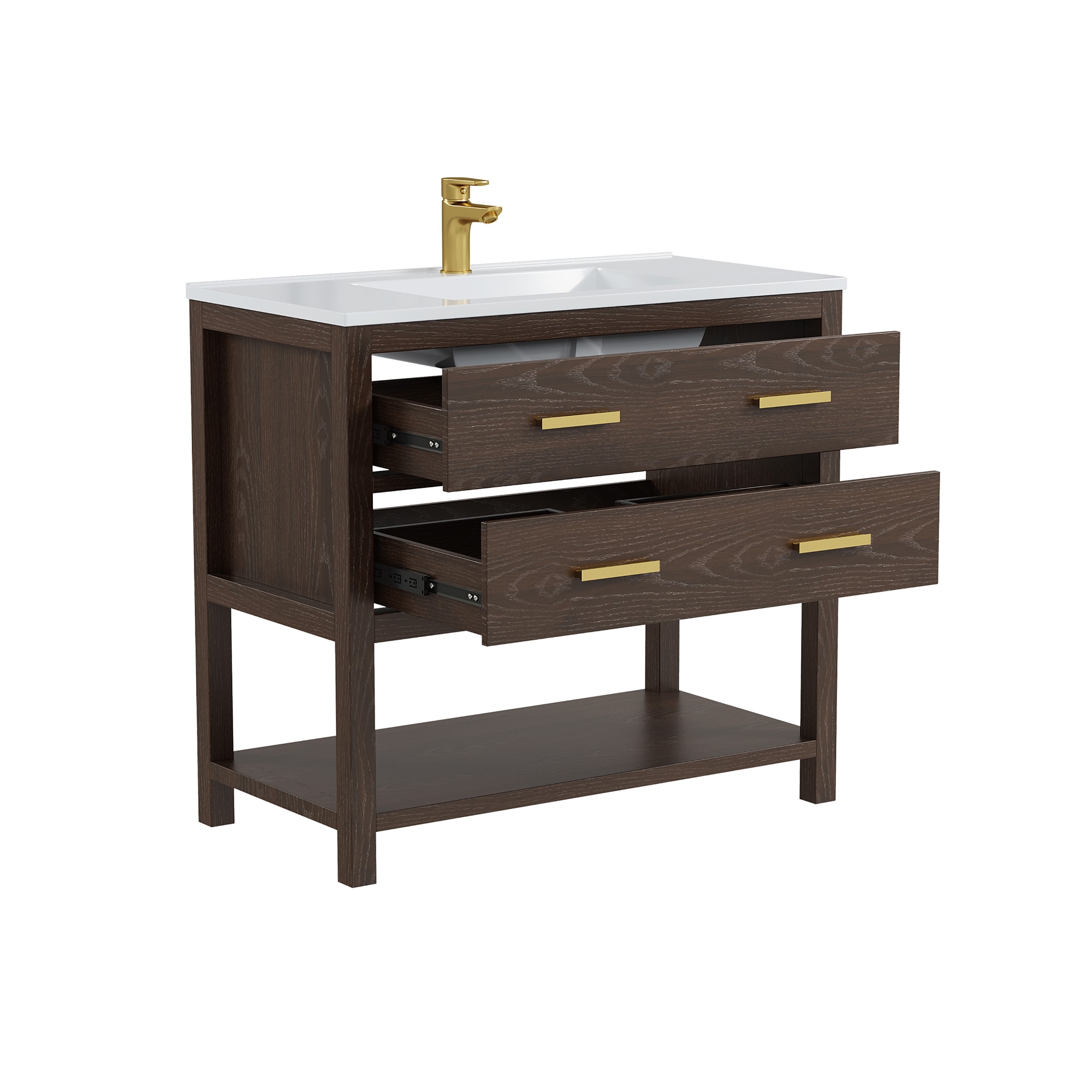 DELUXE LIVING V24030KD-36WT Bath-Vanity-Combo - View #13