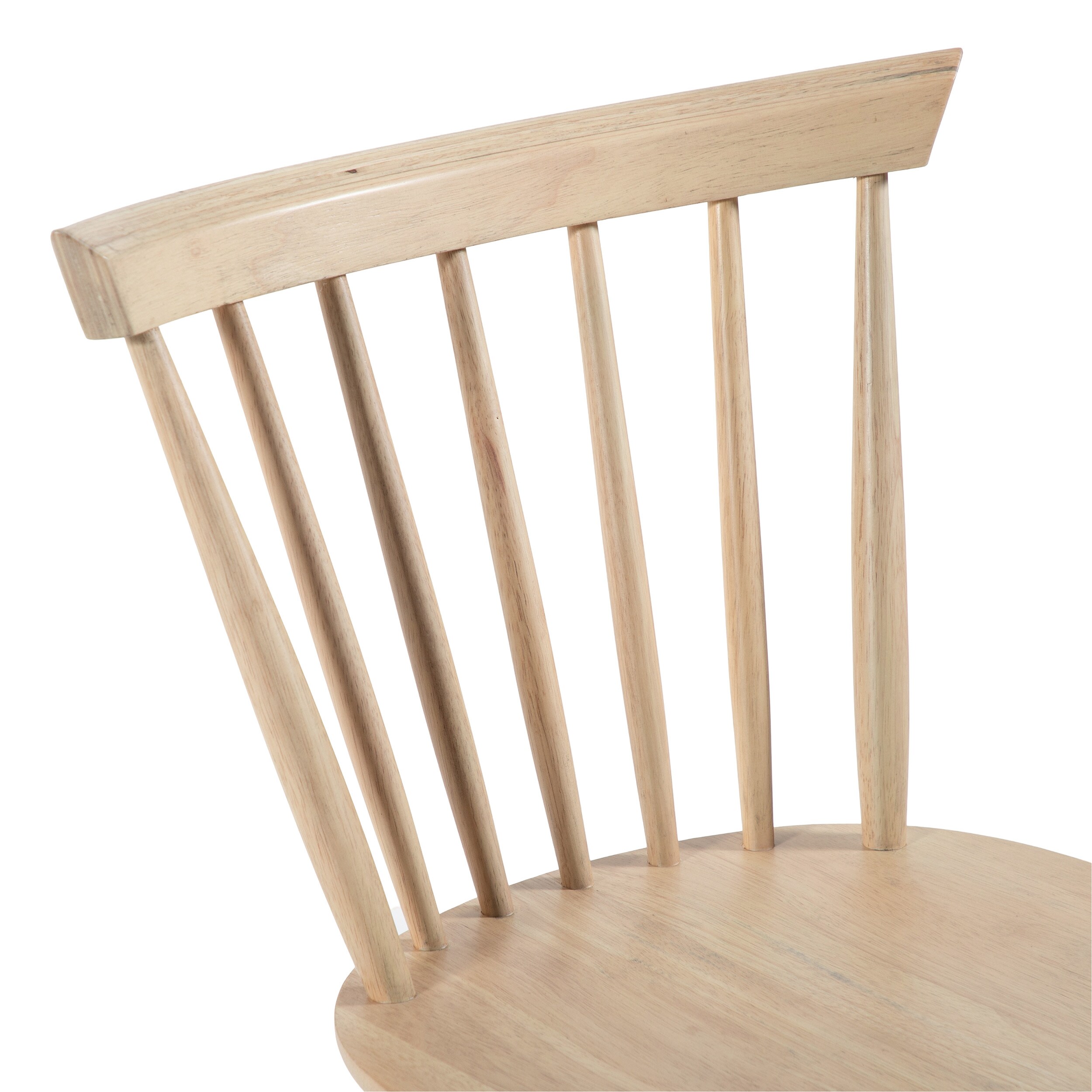 White Oak High Back Windsor Side Chair Set