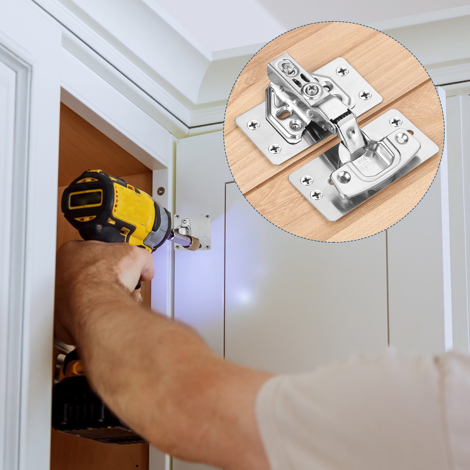 Unique Bargains S25093000UX7531 Cabinet-Hinges - View #6