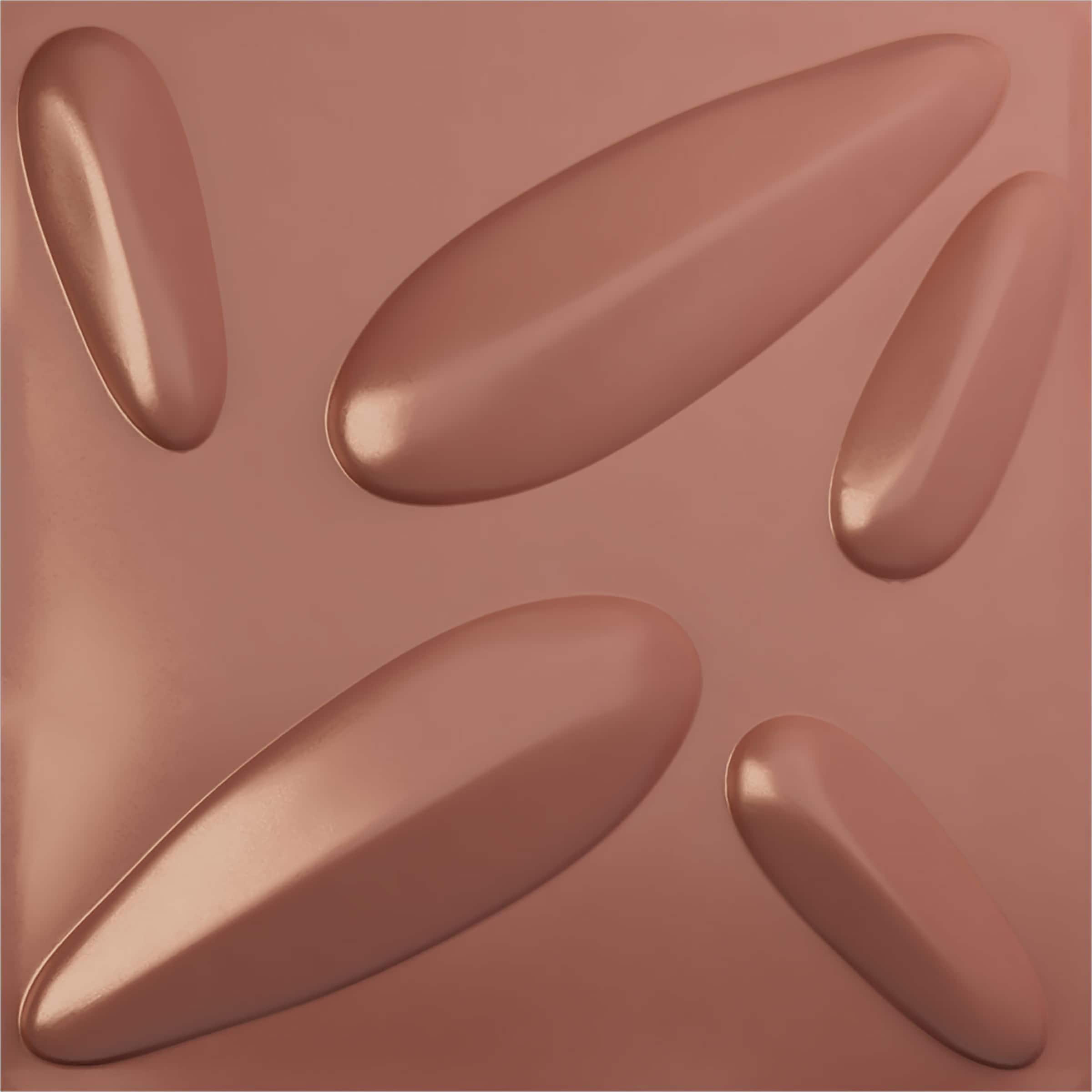 Ekena Millwork WP20X20PLFCP 19-5/8-in x 19-5/8-in Embossed Paintable/Stainable Pink PVC Wall Panel (