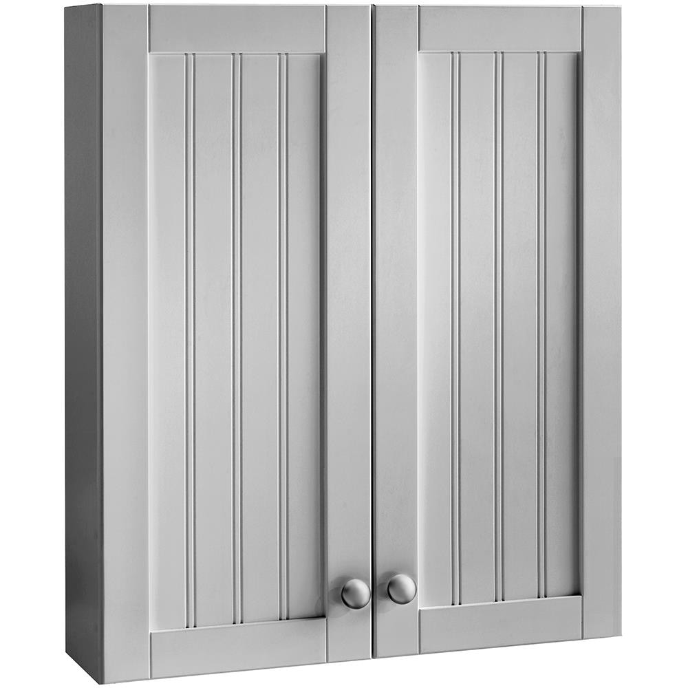 Style Selections 23 In. Gray Ellenbee Wall Cabinet 23-in x 28-in x 6.5-in  Gray Bathroom Wall Cabinet at