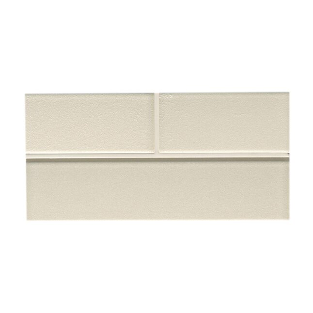 Bedrosians Manhattan Silk 4-in x 8-in Glass Mosaic Tile Sample Bedrosians Manhattan Silk 4-in x 8-in Glass Mosaic Tile Sample