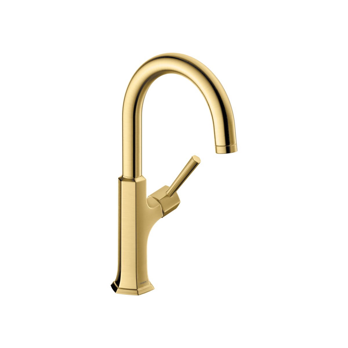 Hansgrohe 04854250 Brushed Gold Optic Single Handle Deck-mount Bar and Prep Kitchen Faucet
