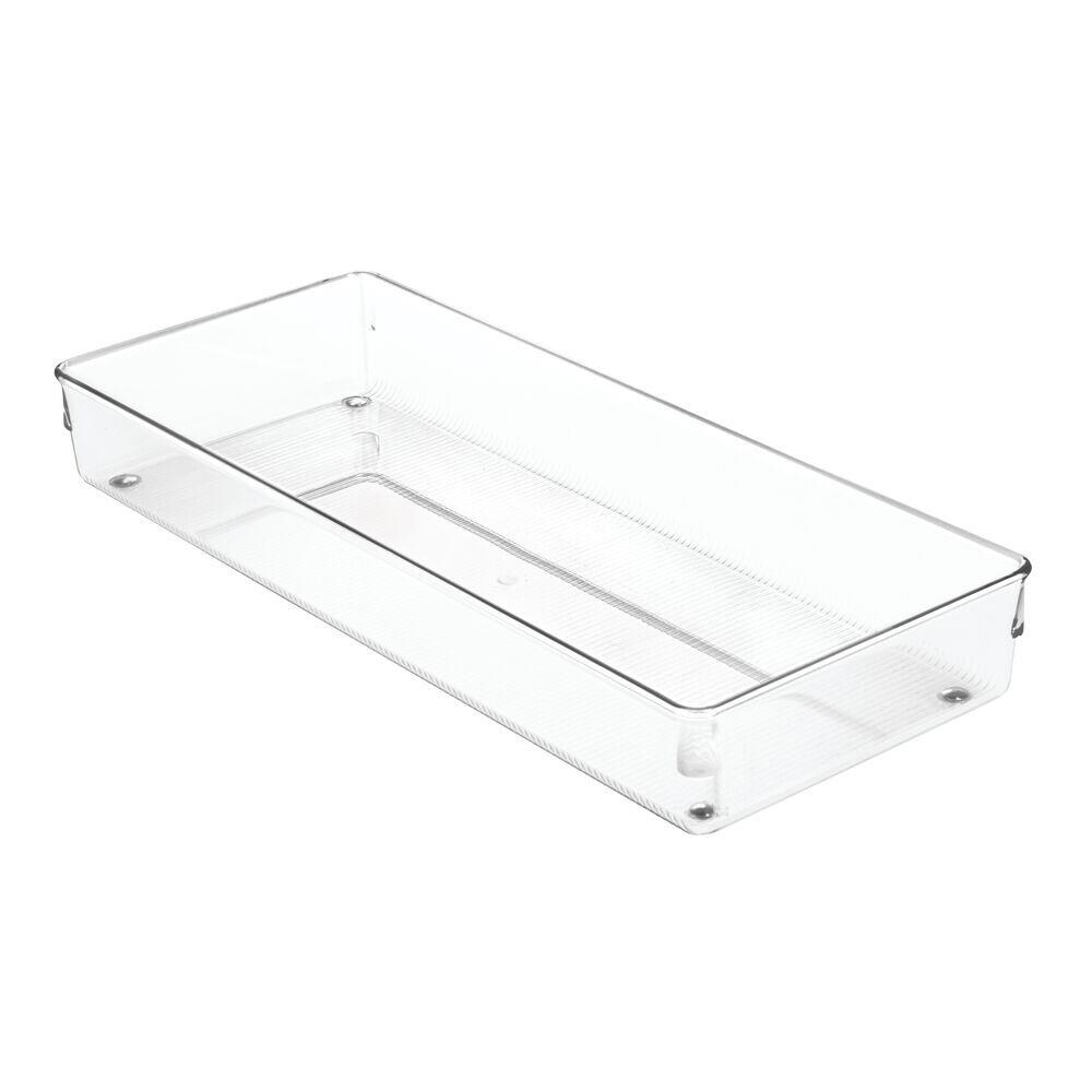 iDesign + The Spruce 15-in x 6-in Clear Plastic Drawer Organizer at ...