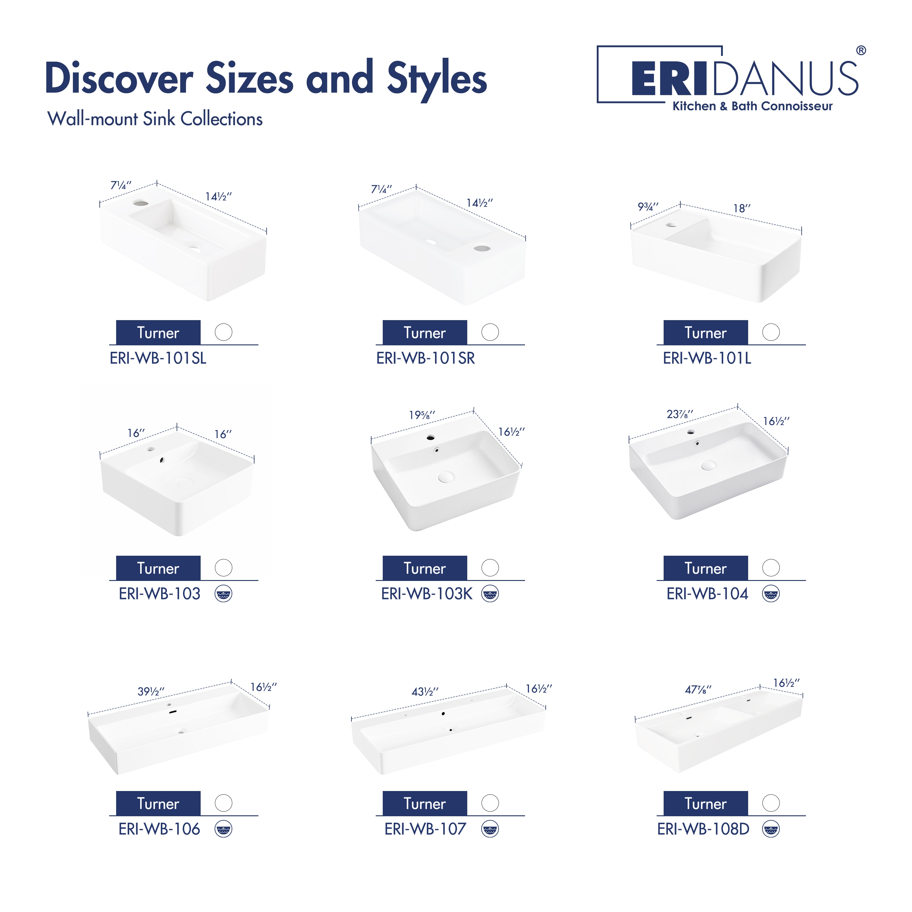 Eridanus ERI-WB-108D Bath-Sink - View #10