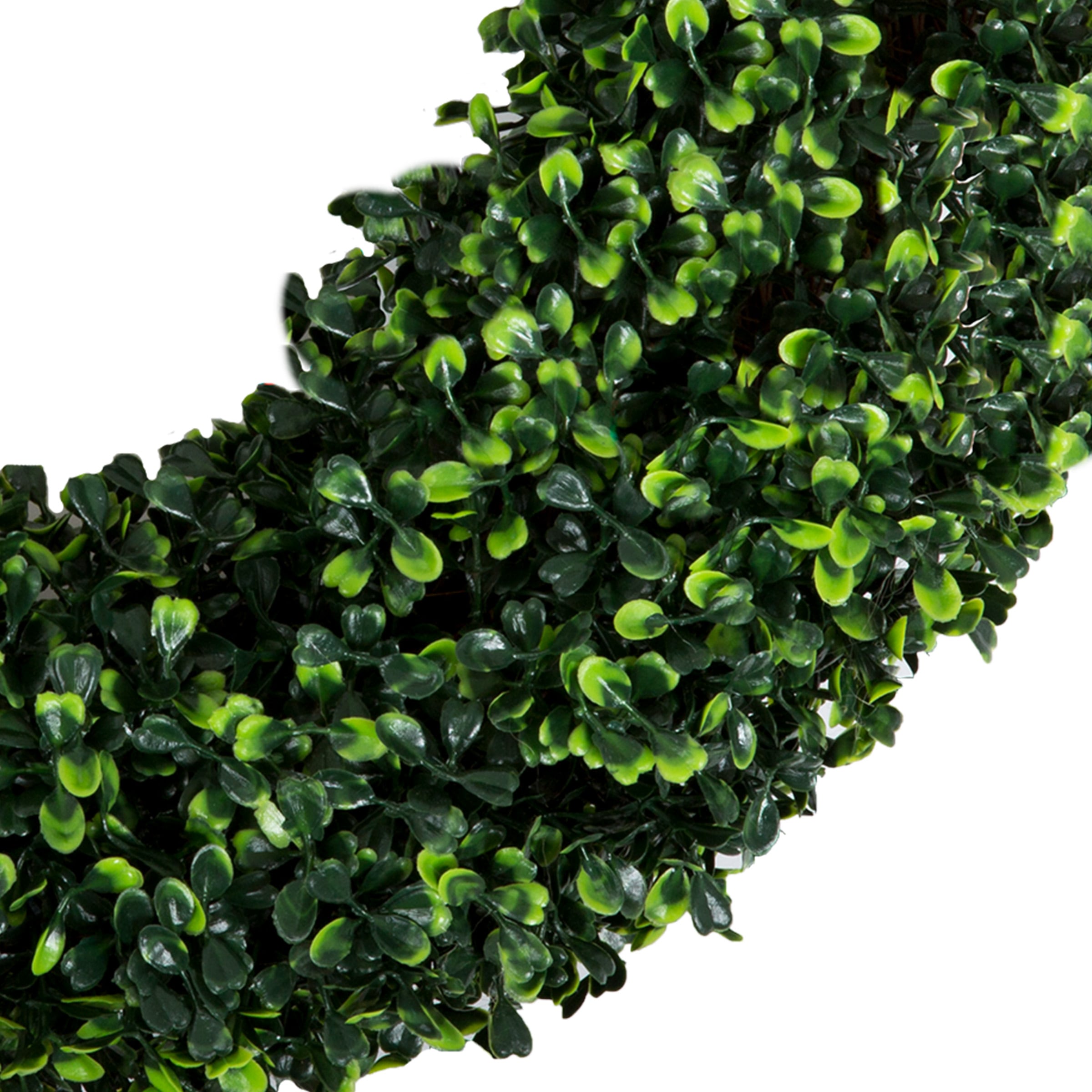16.5-Inch UV Resistant Artificial Boxwood Wreath for All Seasons