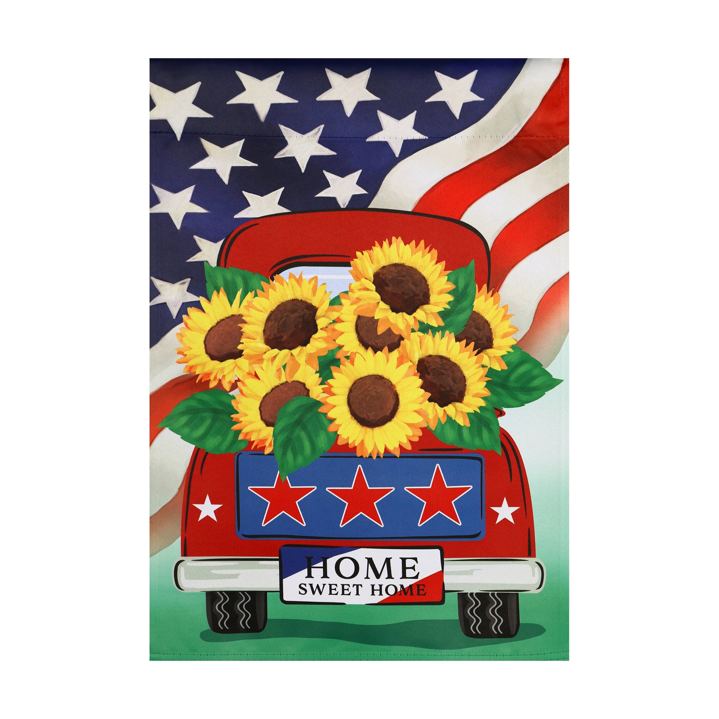 Style Selections ZLW14S11643 1-ft W x 1.5-ft H Patriotic Garden flag