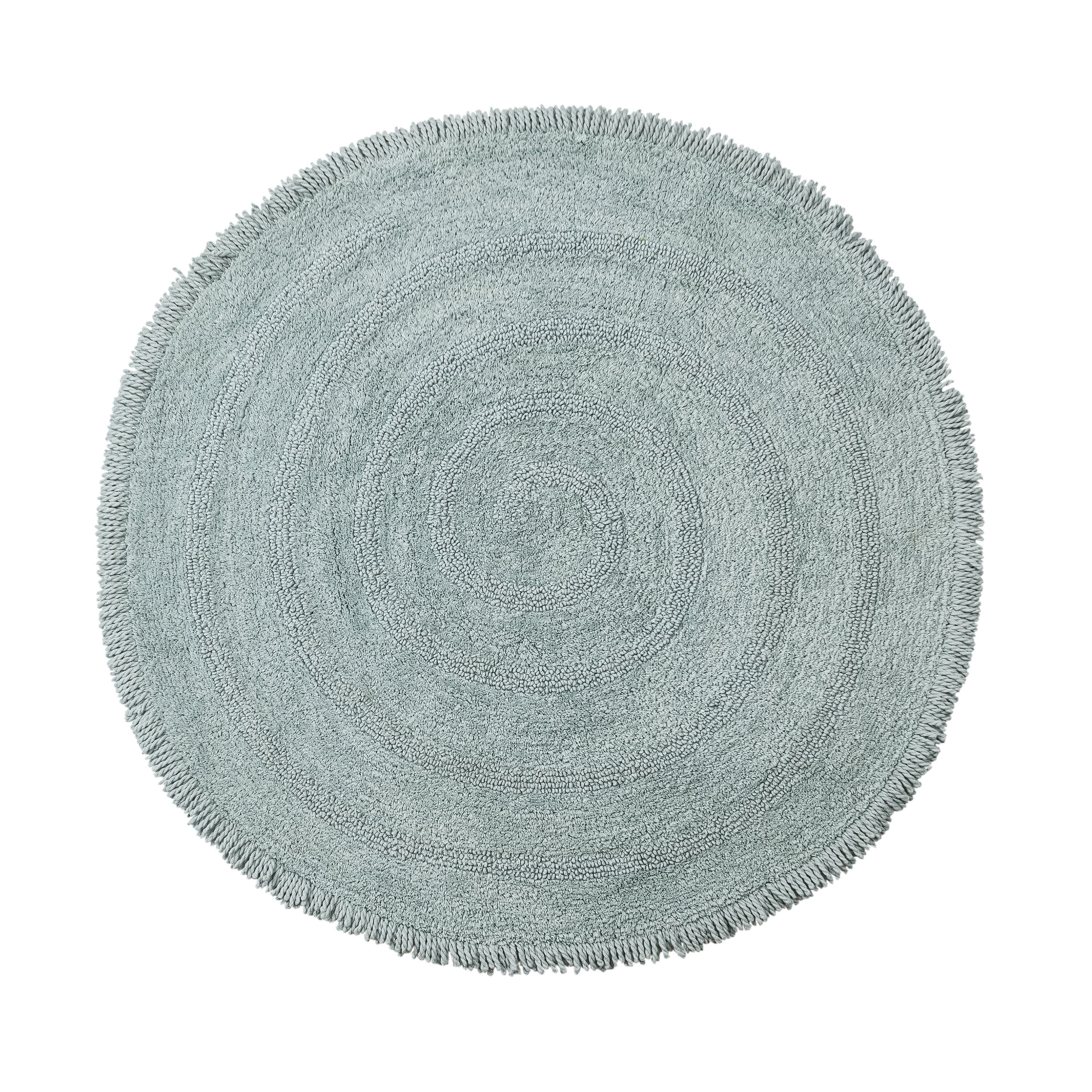 MH LONDON MH-BR-1104 Windsor 30-Inches x 30-Inches Blue Cotton Bath rug
