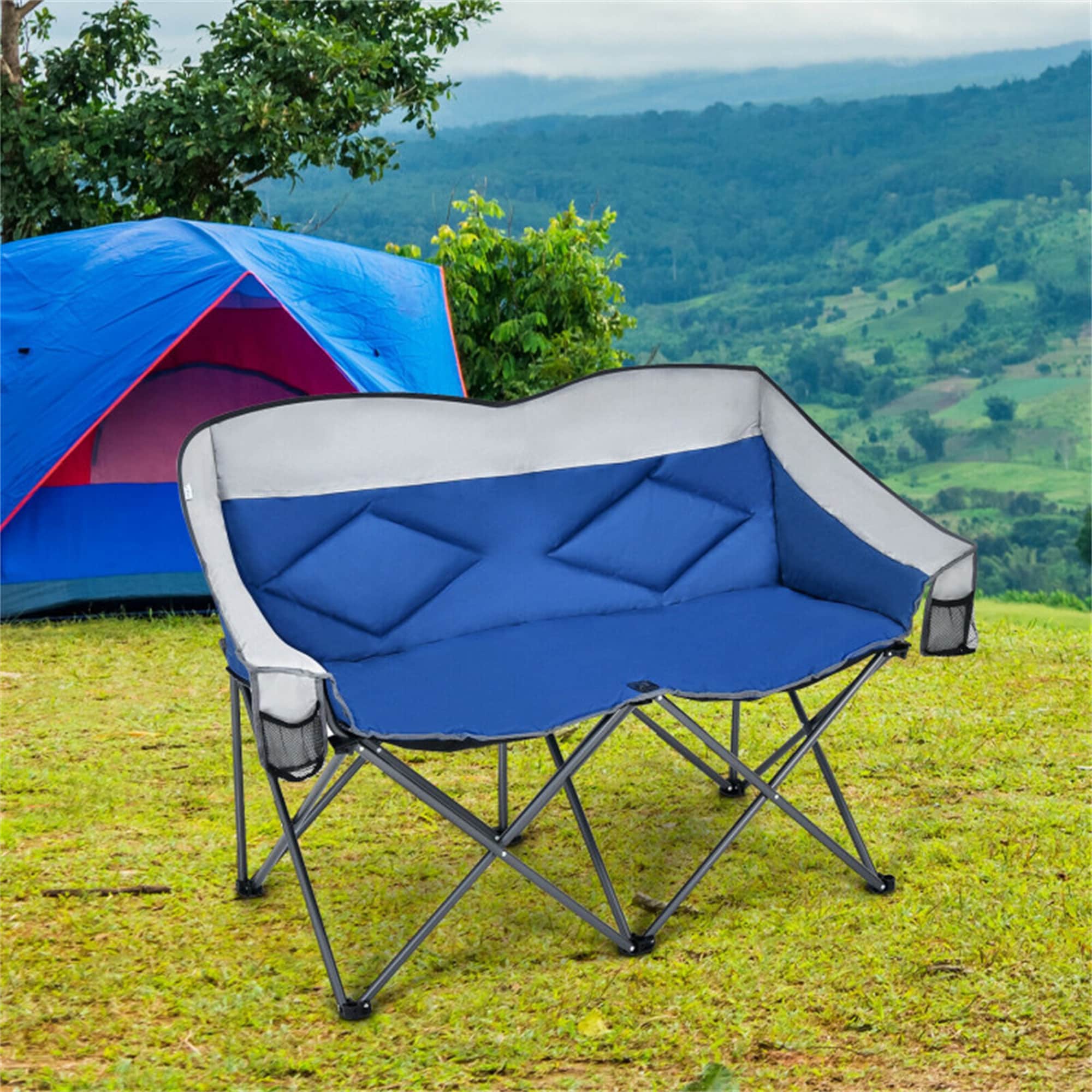 BABOOM BOM-70772BL-CO Polyester Blue Folding Camping chair