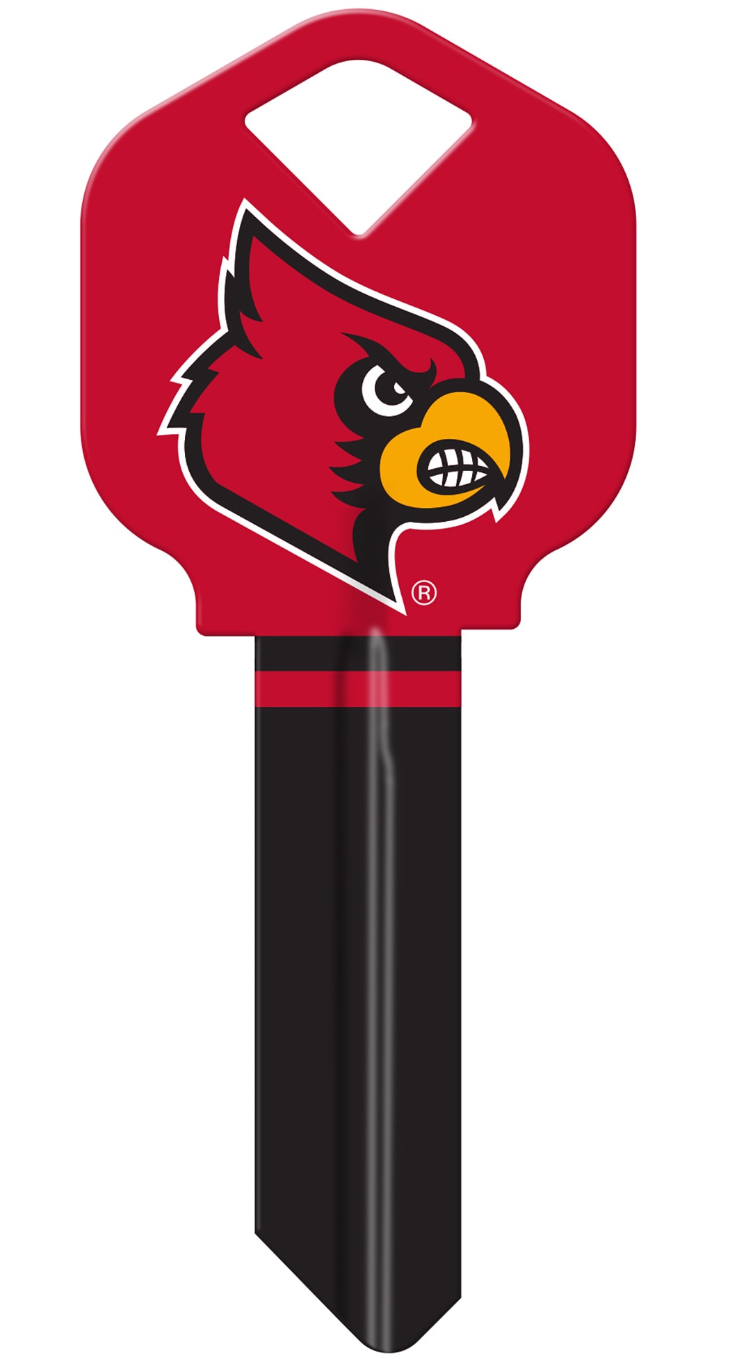Hillman 89246 Louisville Cardinals Multicolored Sports Key Brass House/Entry Key Blank