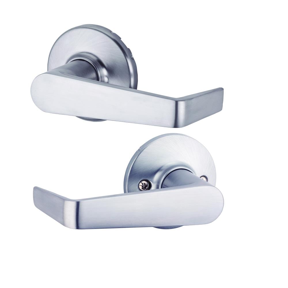 Kwikset Series Delta Satin Chrome Universal Interior Bed/Bath Privacy Door  Handle