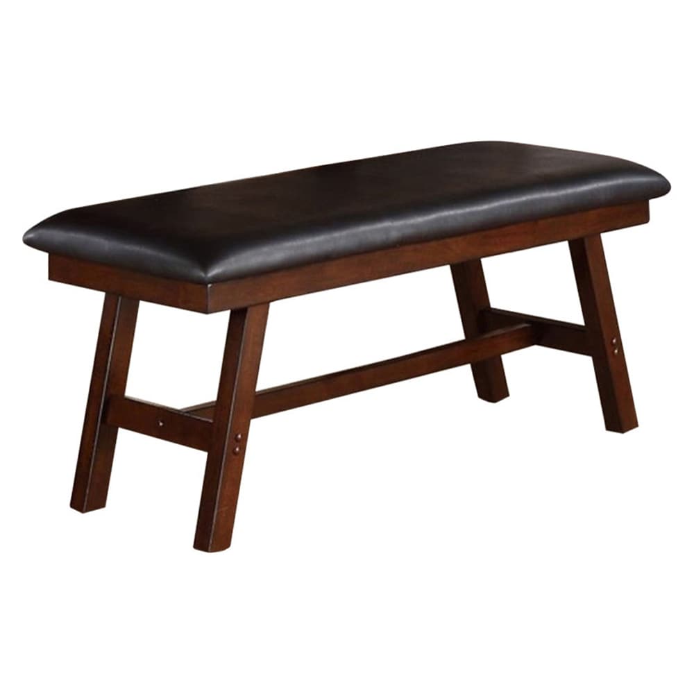 Benzara BM171215 Casual Brown Accent Bench 48-in x 17-in x 19-in