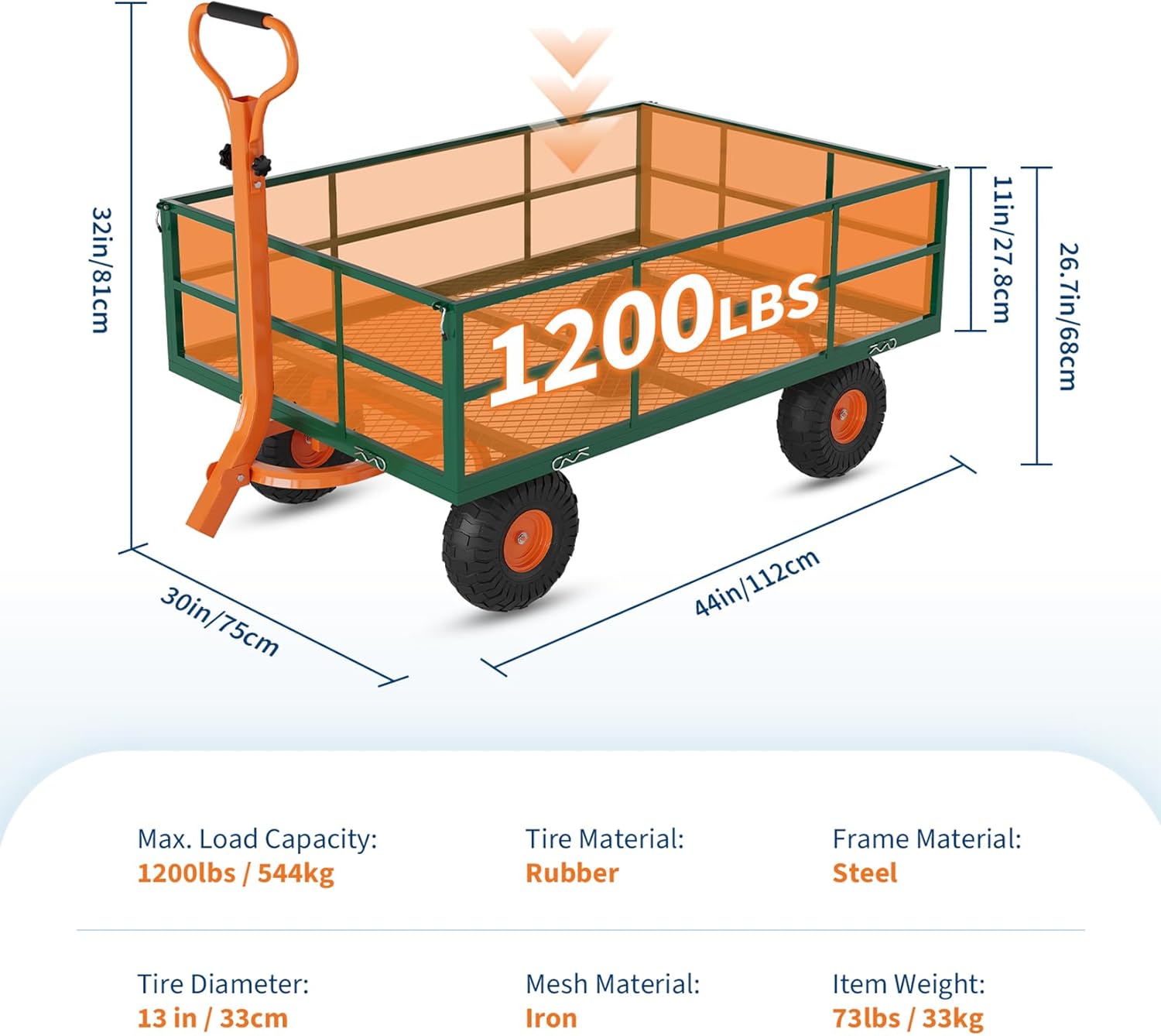 Garvee GWPHO-34H8YJNB Dump-Cart - View #4