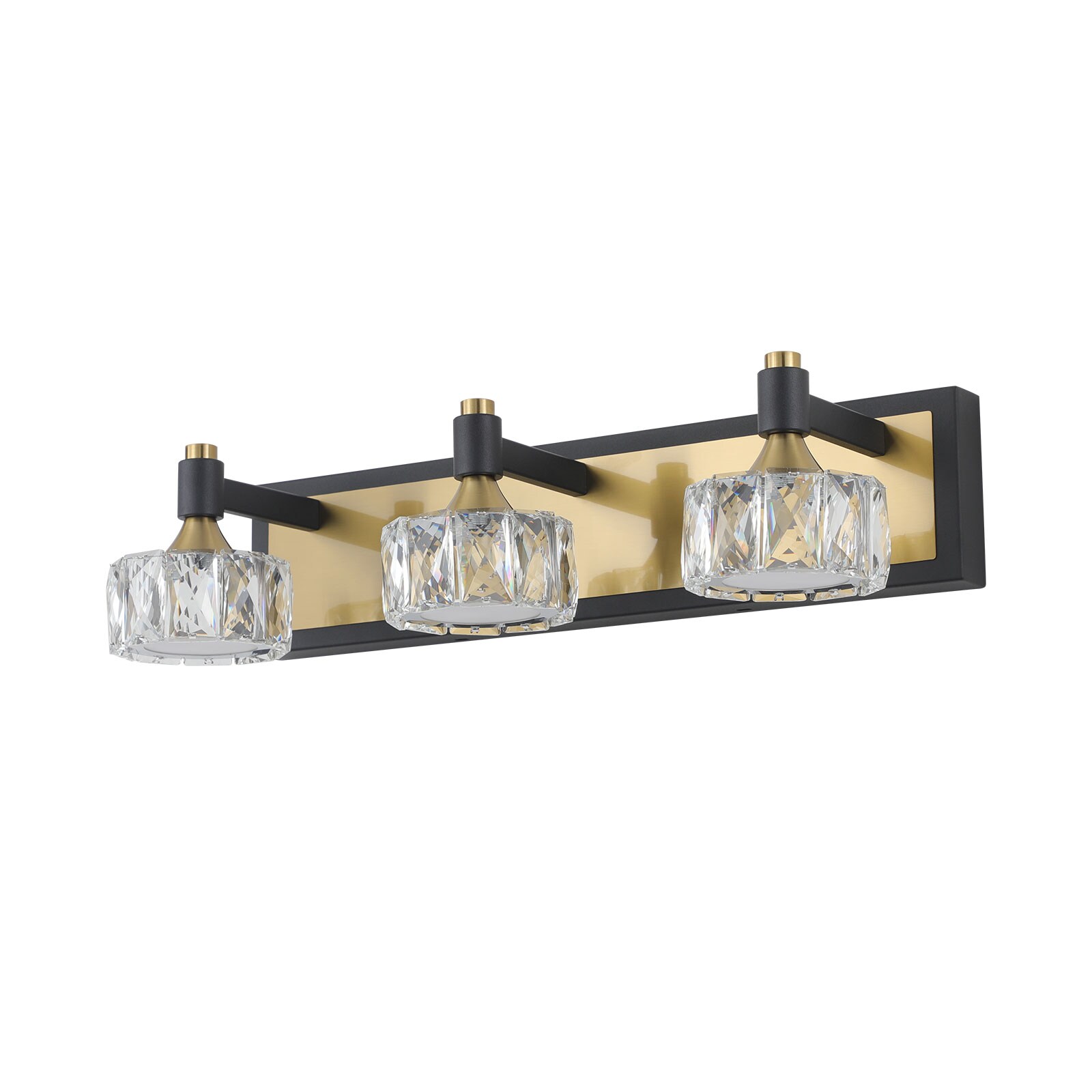 Flynama DJ46204 19.7-in 3 -Light Brass Integrated LED Modern/contemporary Vanity light