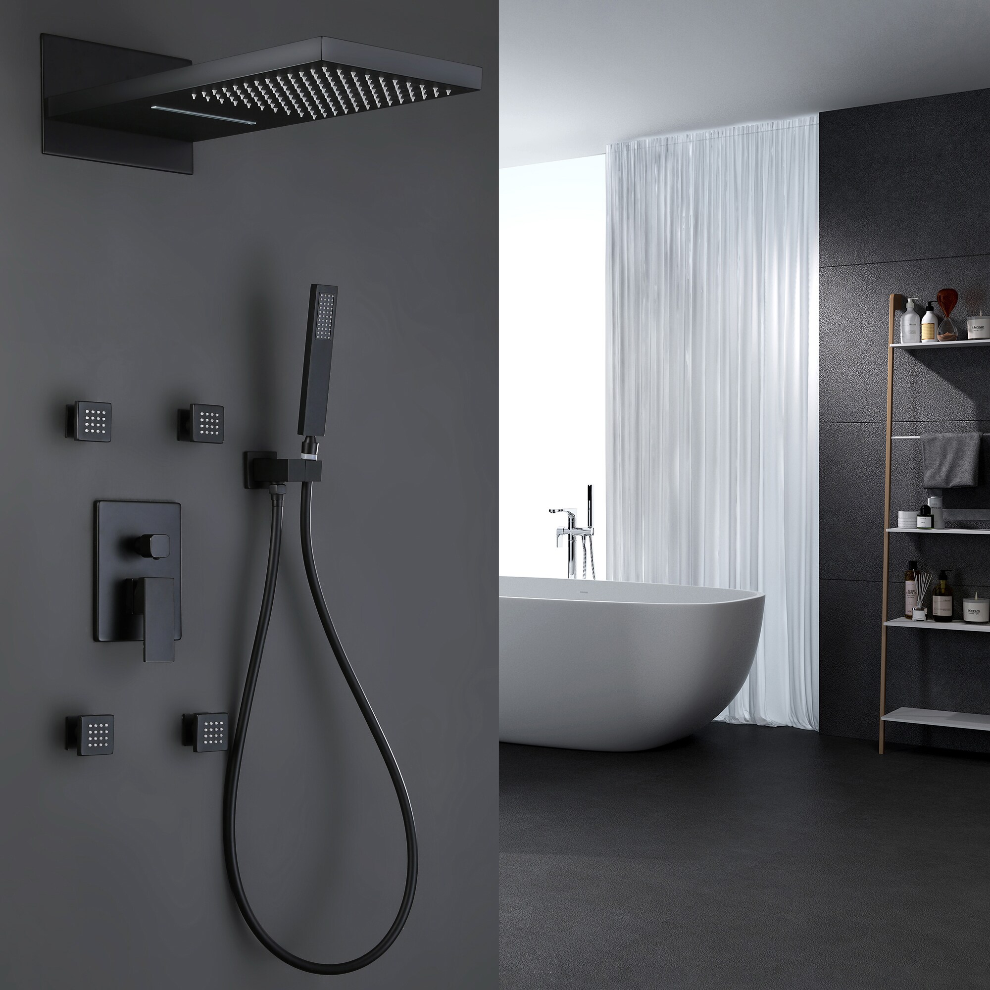 WELLFOR WB-0944 Showerhead-Bar-Panels - View #5