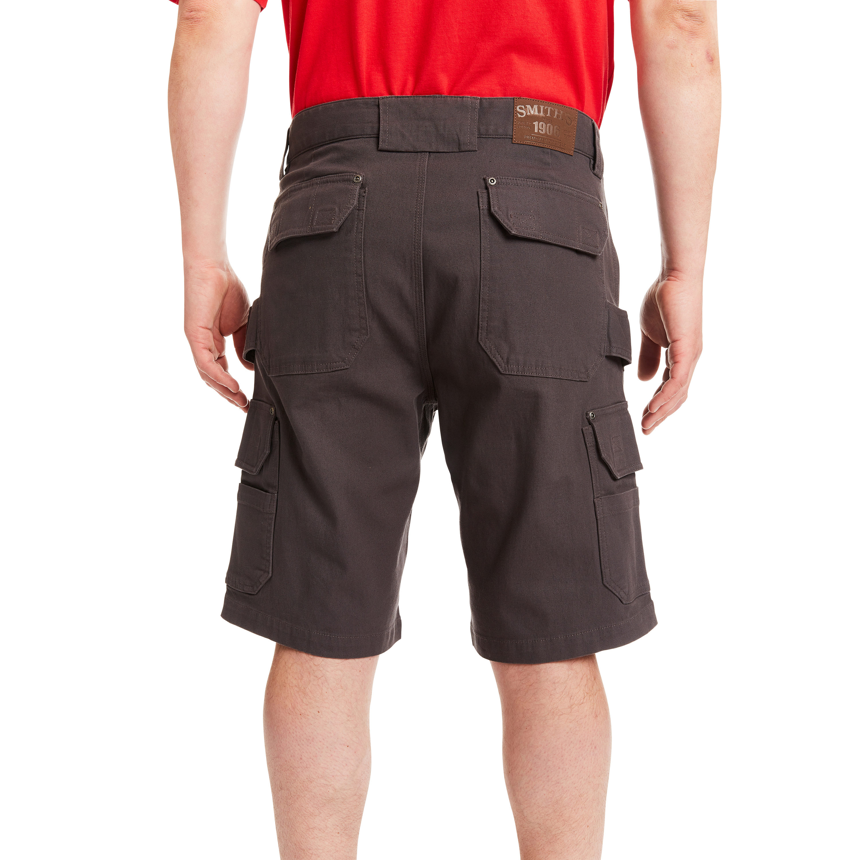 Camo Cargo Shorts Black - Elastic Waist - Lowes Menswear