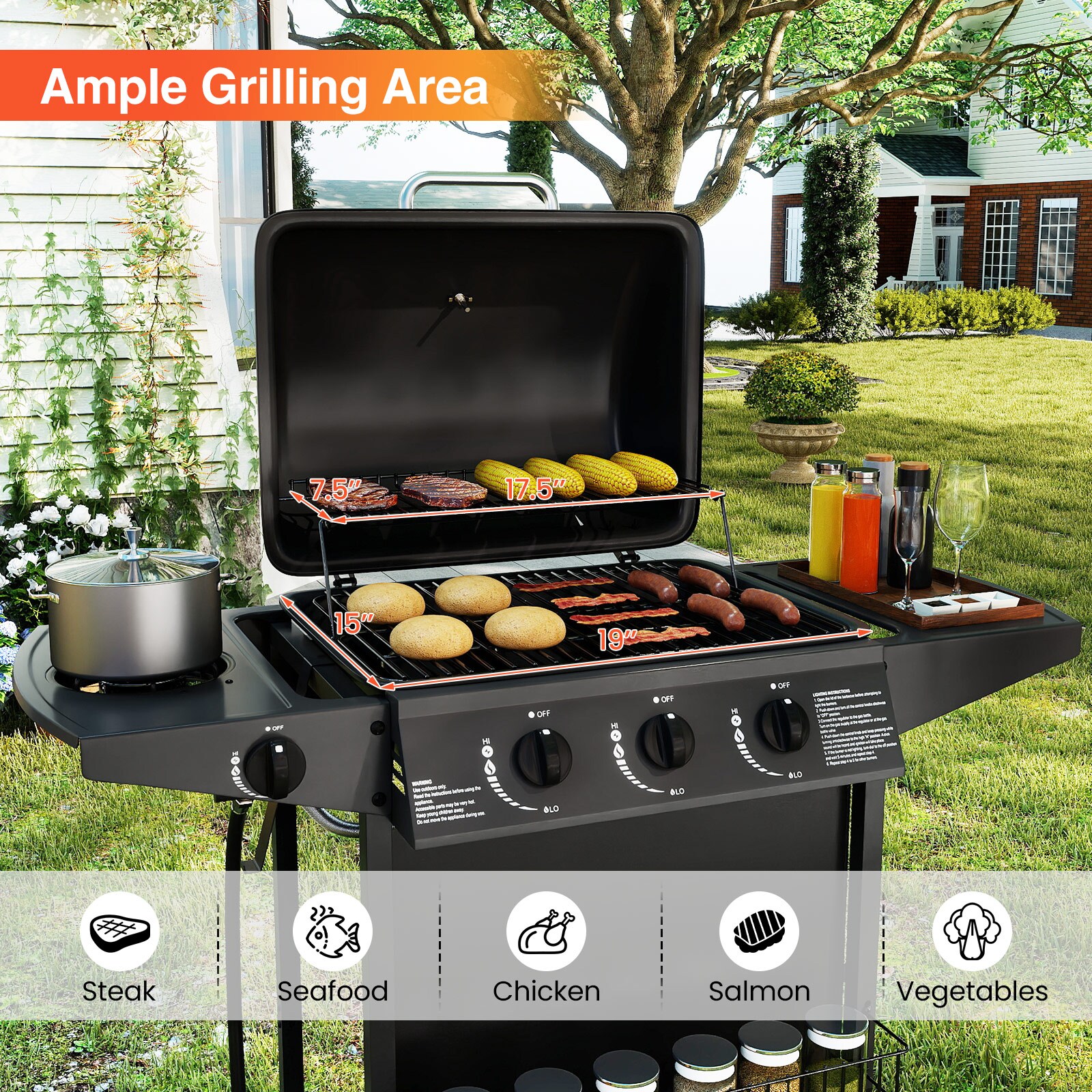 Slickblue D-CO-KB50521PN Gas-Grill - View #8