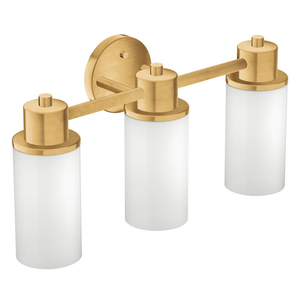 Moen DN0763BG Iso 20.6-Inches 3 -Light Brushed Gold Modern/contemporary Vanity light