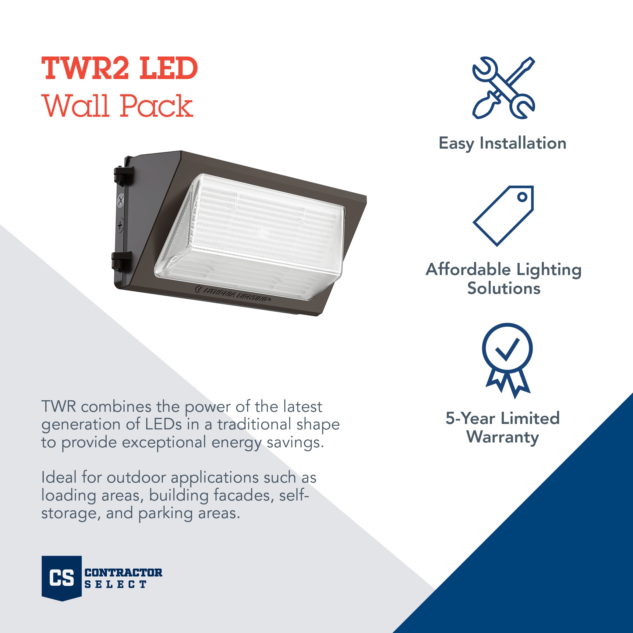 Dark Bronze Dimmable LED Wall Pack with Adjustable Lumens