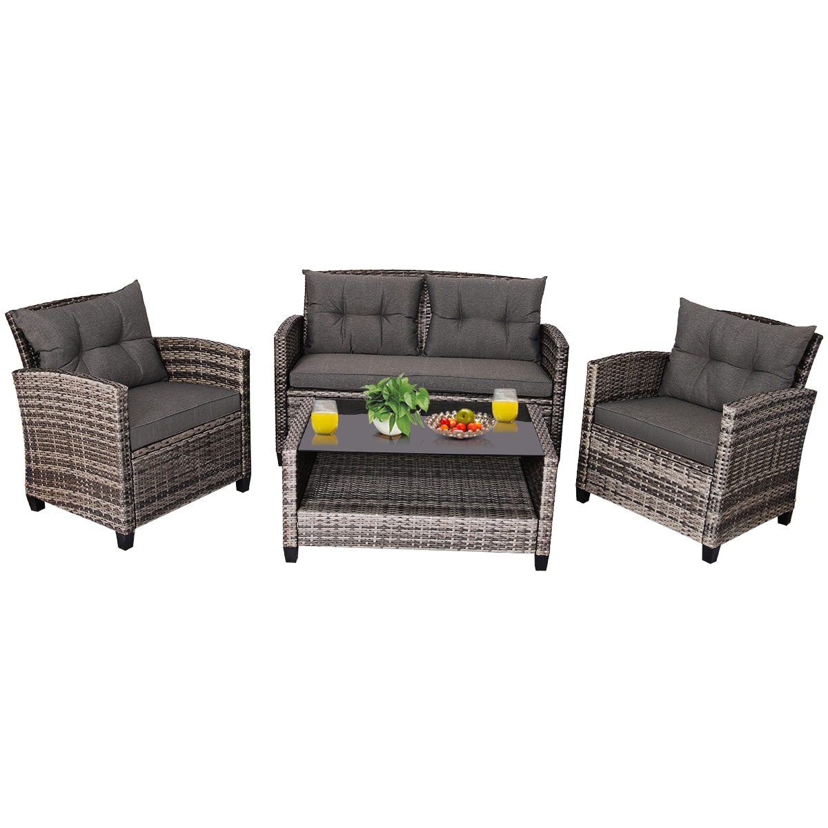 george home rattan sofa set