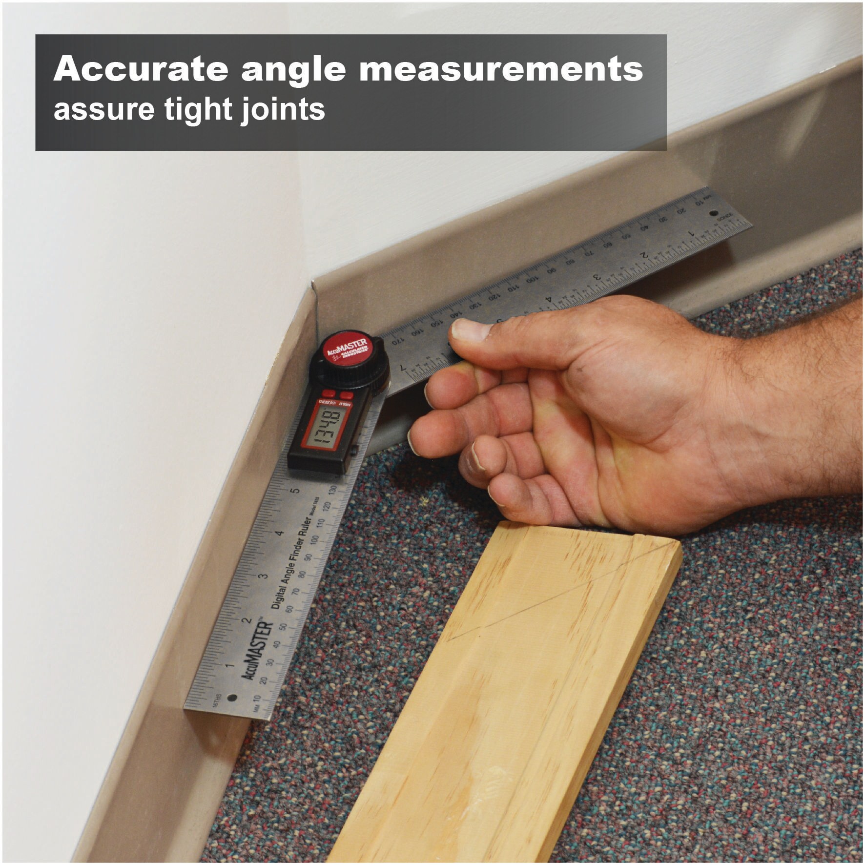 Calculated Industries Accumaster Digital 7in Angle Finder Ruler at