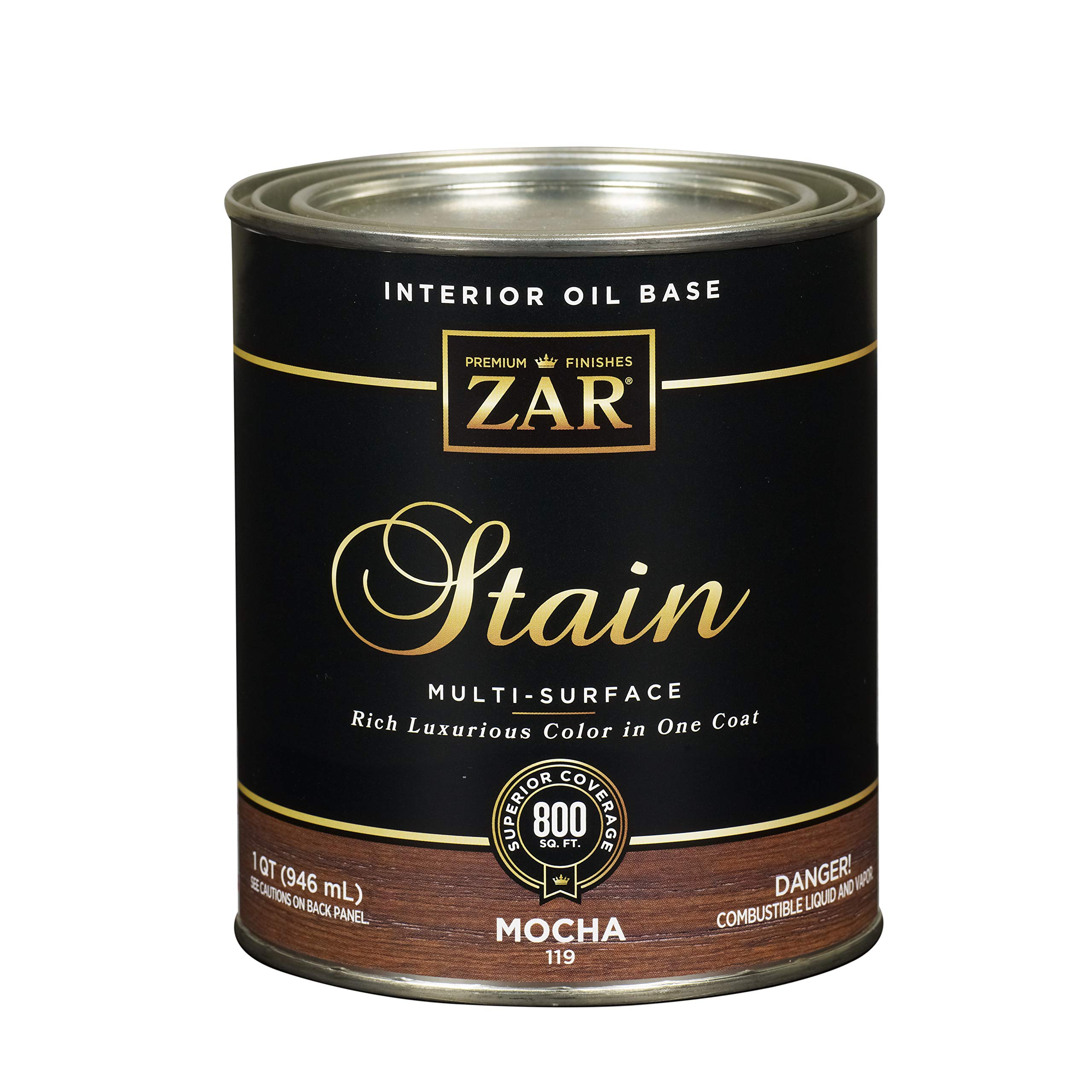ZAR Wood Stain - 11912 Qt MOCHA Stain #11912-FB7F-8AEA