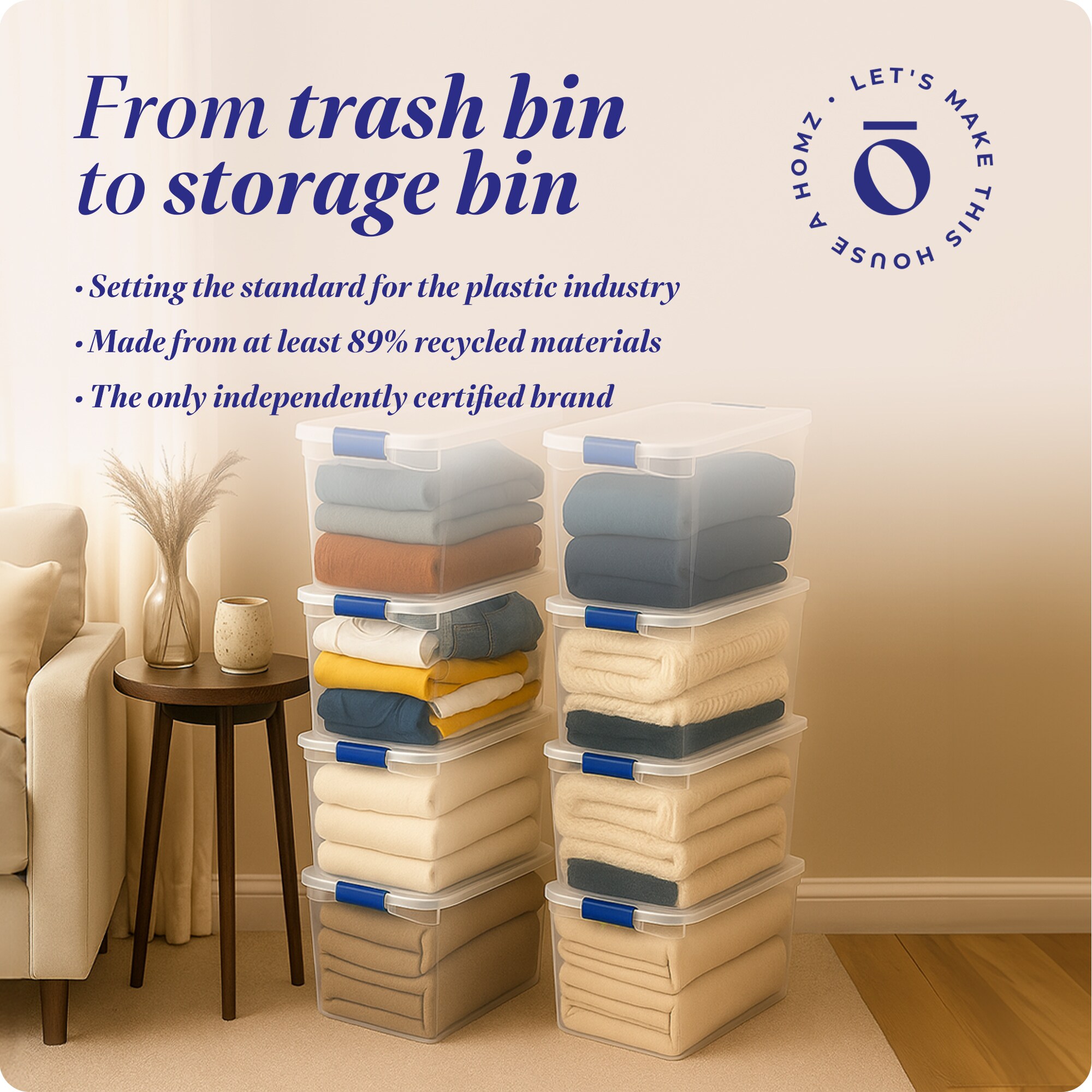 Homz Products 293958 Plastic-Storage-Totes - View #7