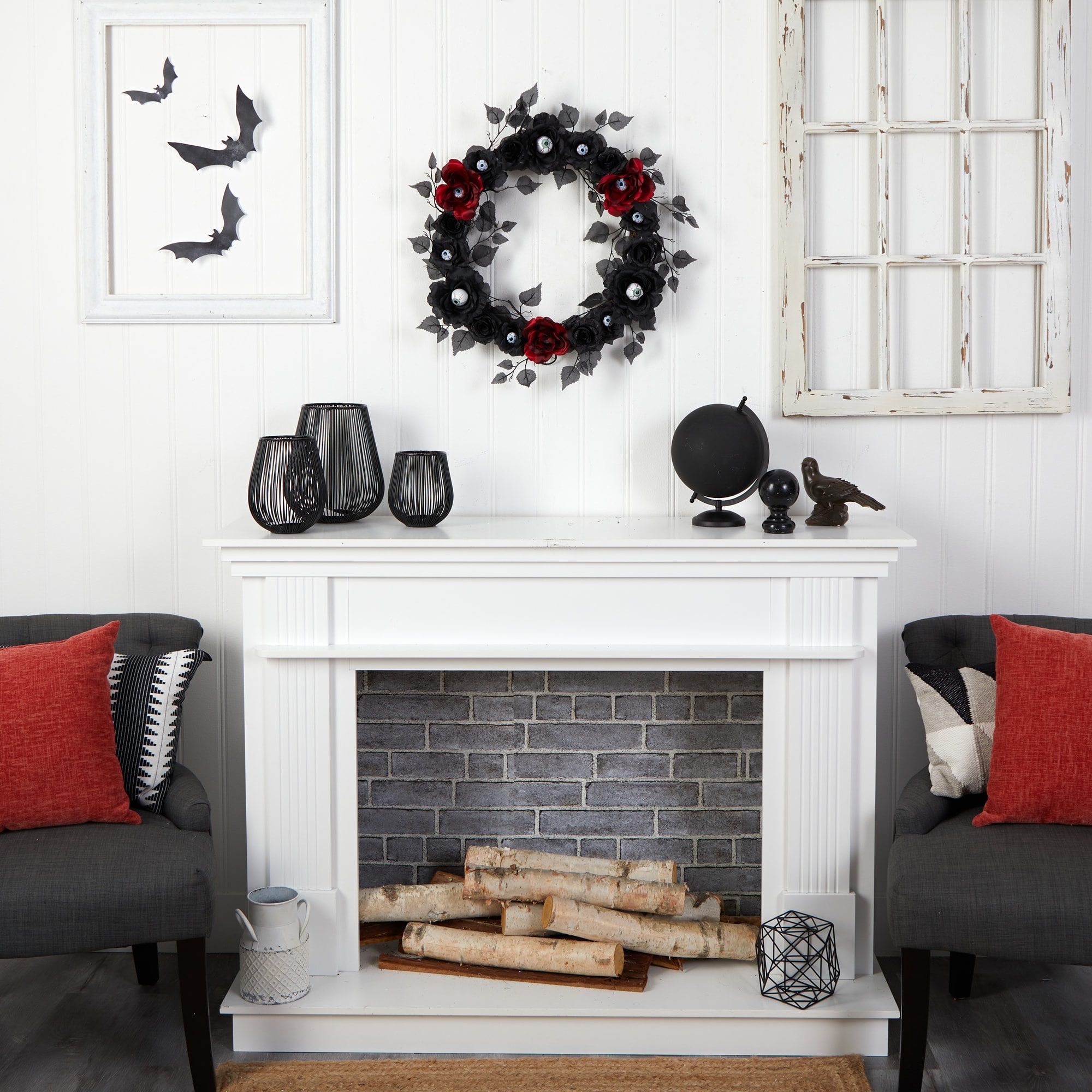 Nearly Natural W1198 Artificial-Halloween-Wreaths - View #5