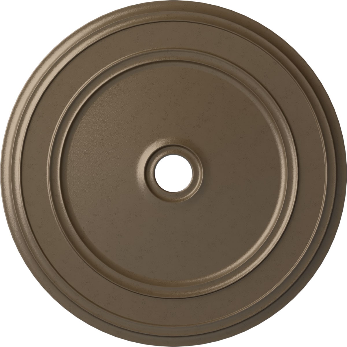 Ekena Millwork CM41CLWSS Classic 41.125-in W x 41.125-in L Painted Warm Silver Polyurethane Whole Ceiling Medallion