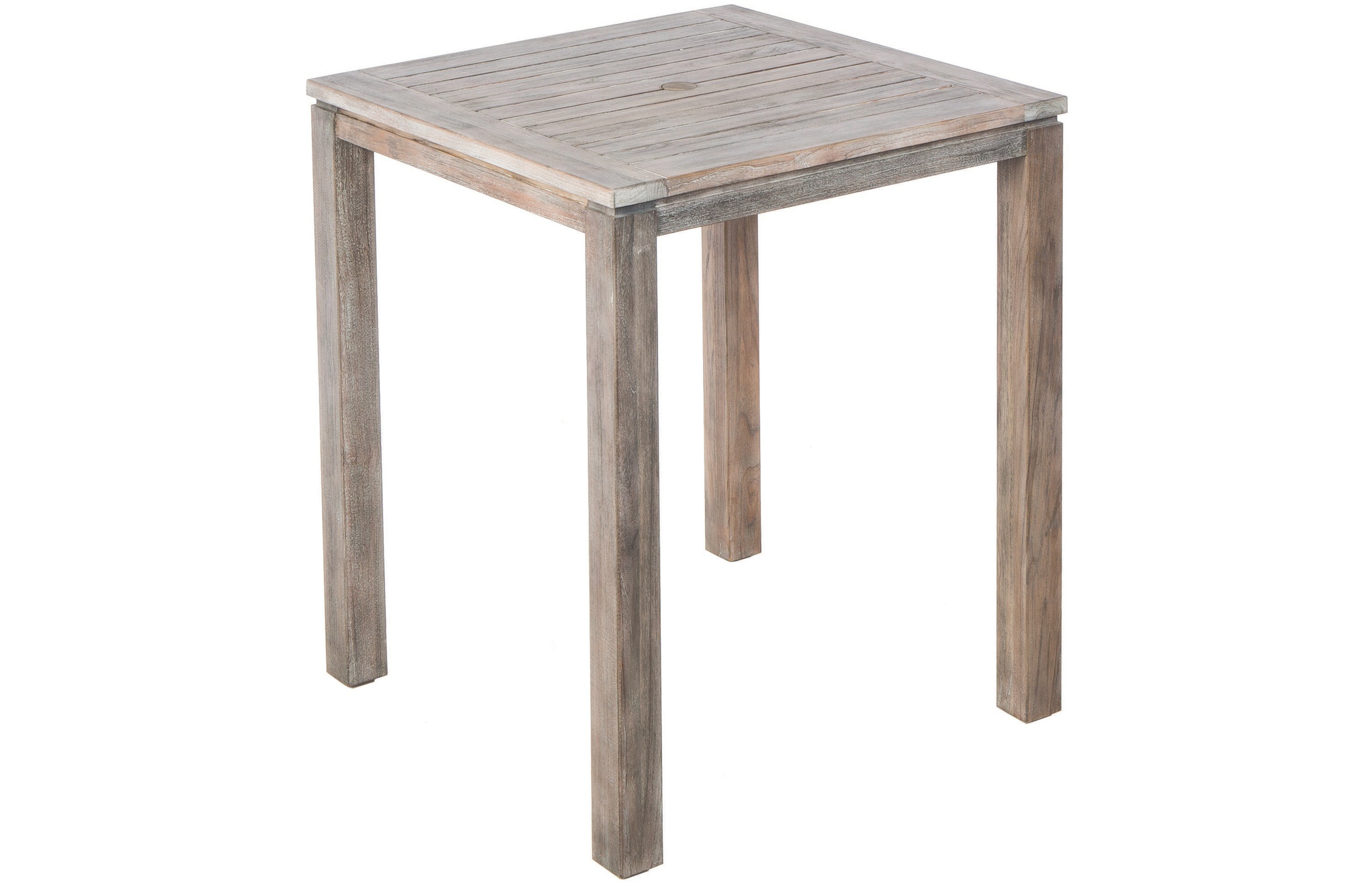 Alfresco Home 46-1306 Malvern Square Outdoor Bistro Table 36.25-in W x 36.25-in L with Umbrella Hole