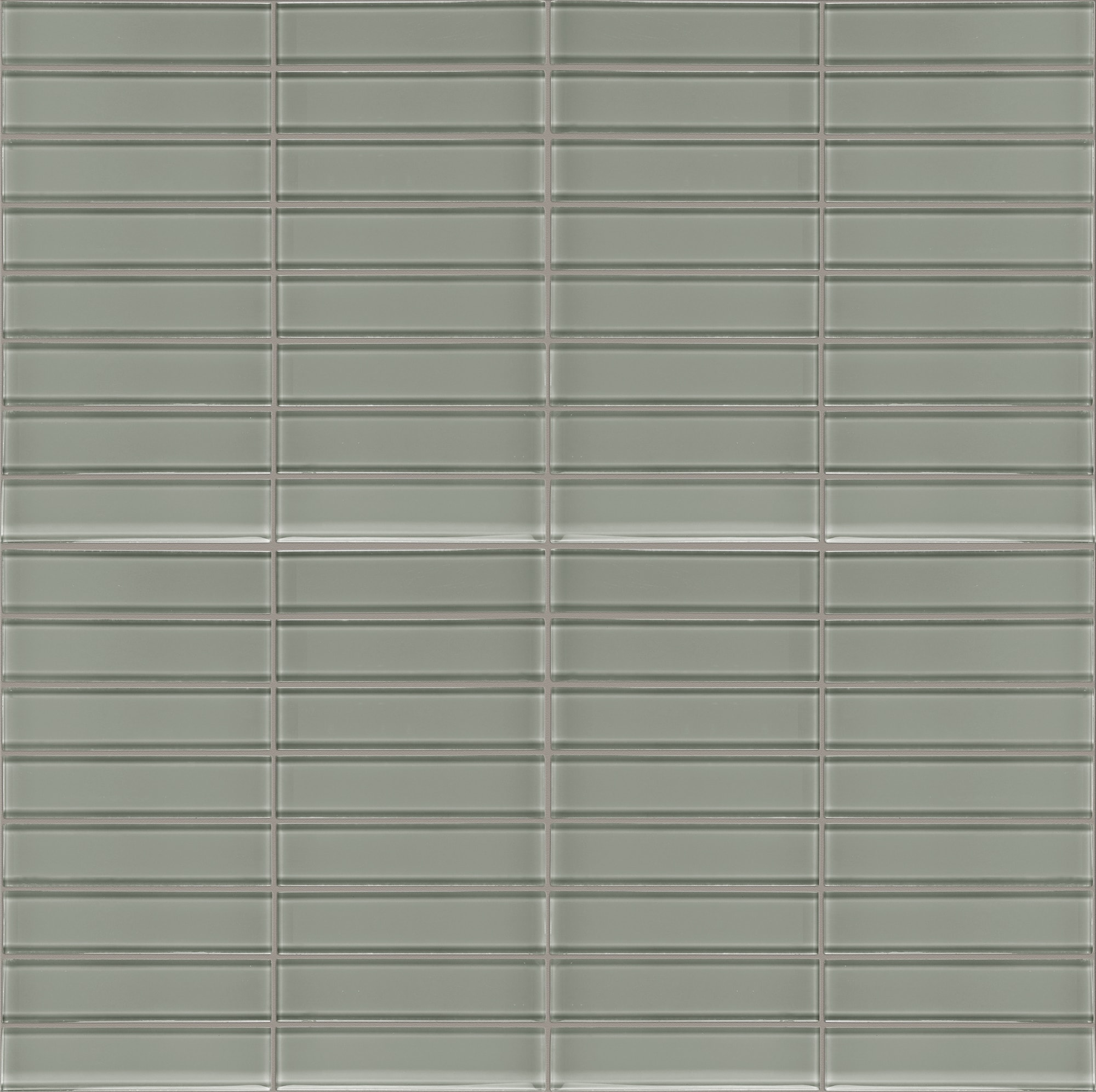 Satori Spectra Smoke 12-in x 12-in Glossy Glass Subway Linear Mosaic Wall Tile ( 0.95-sq ft / Piece )