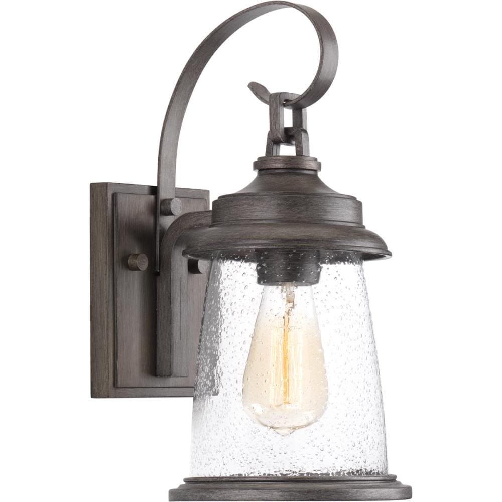 Progress Lighting P560083-103 Conover 1 -Light 14.25-in H Antique Gray Hardwired Outdoor Wall Light