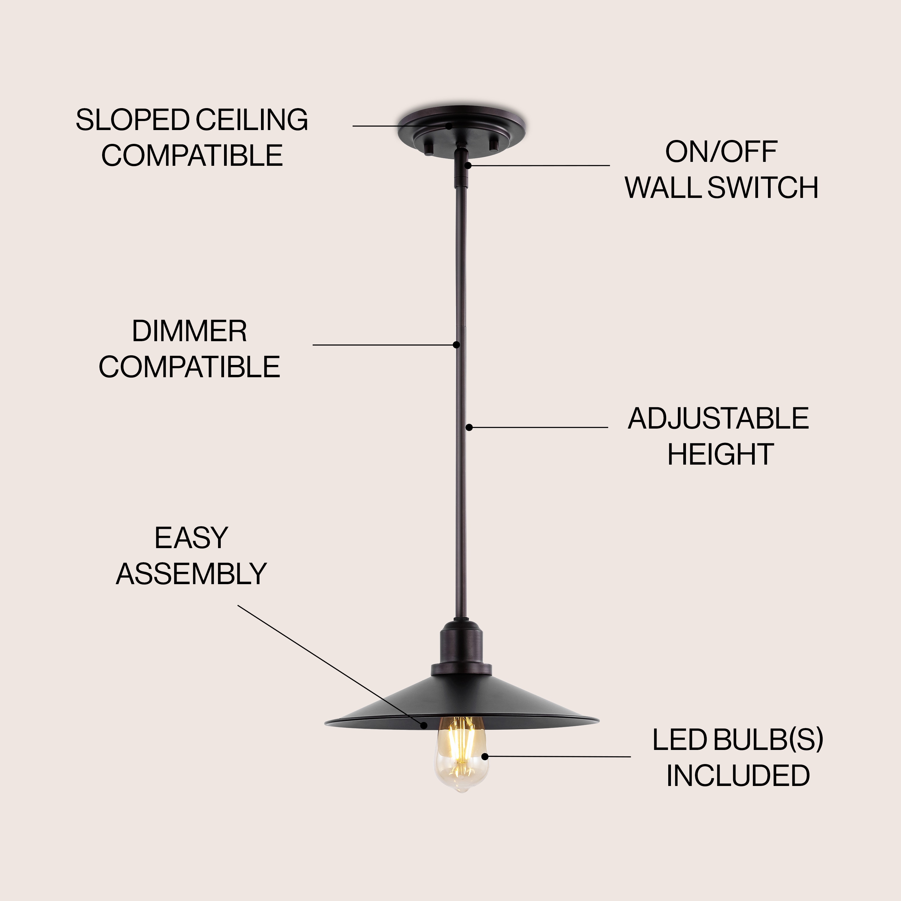 JONATHAN  Y JYL7578A Pendant-Lights - View #3