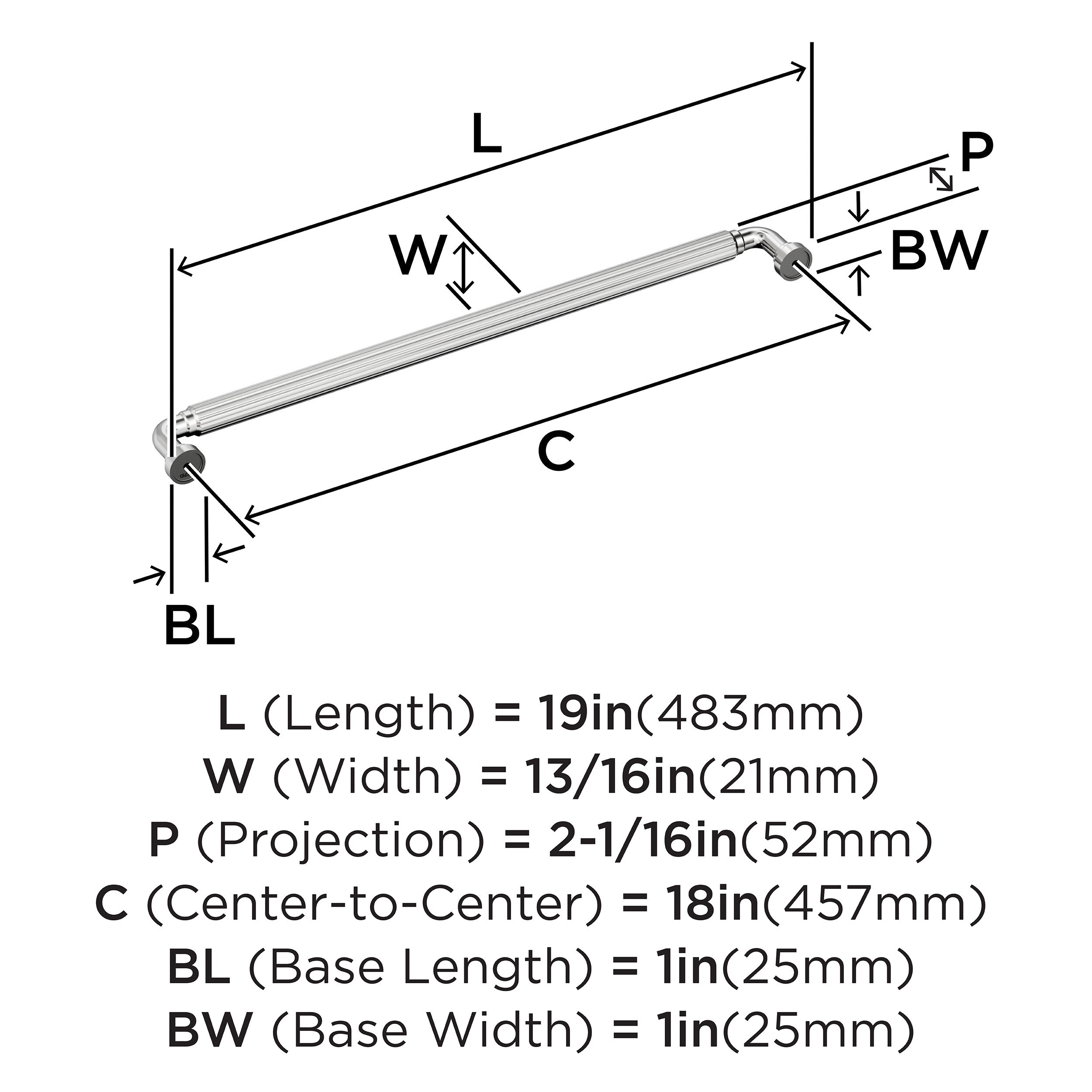 Amerock BP3771026 Cabinet-Pulls - View #4