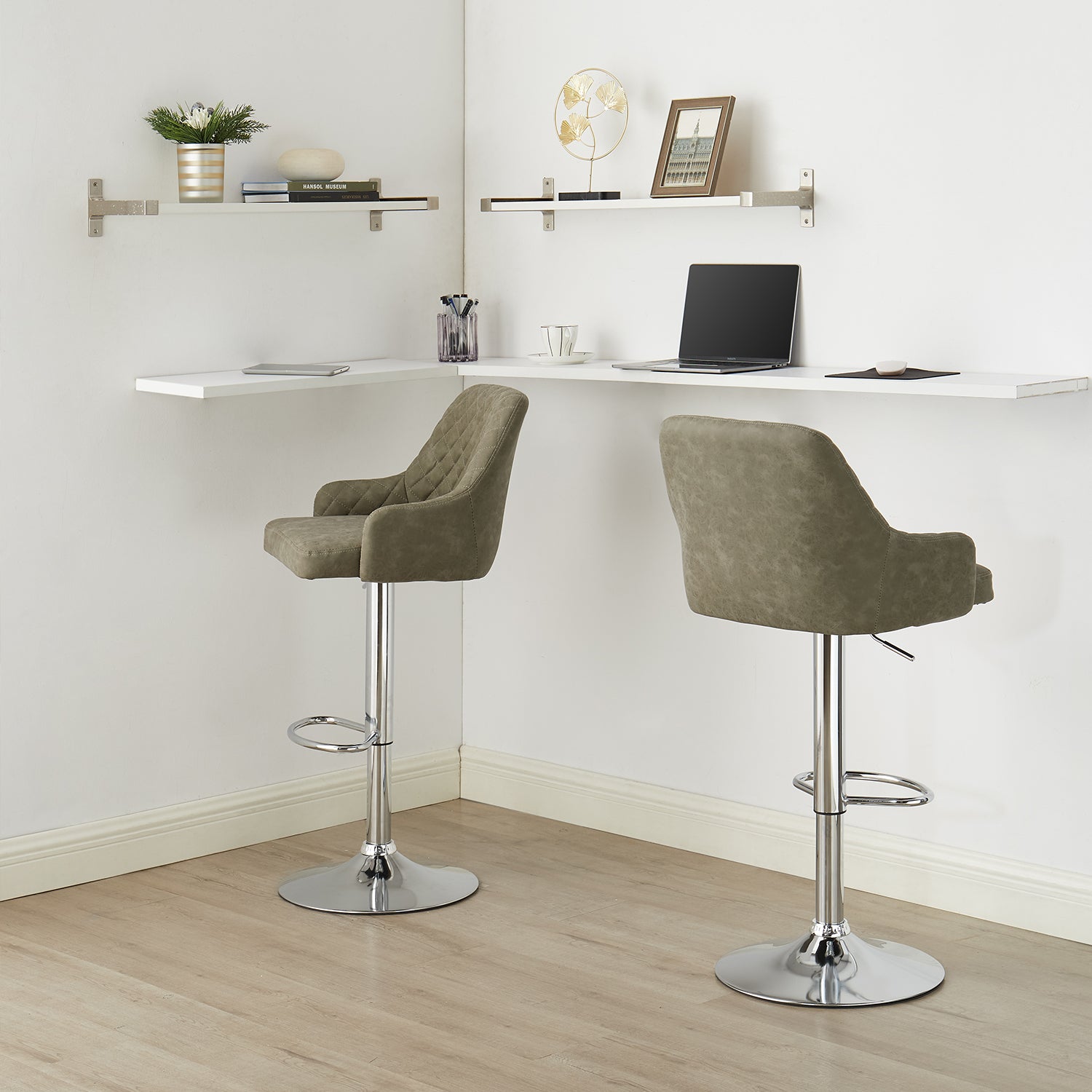 Vecelo LOE-C09-DGRY stools - View #2