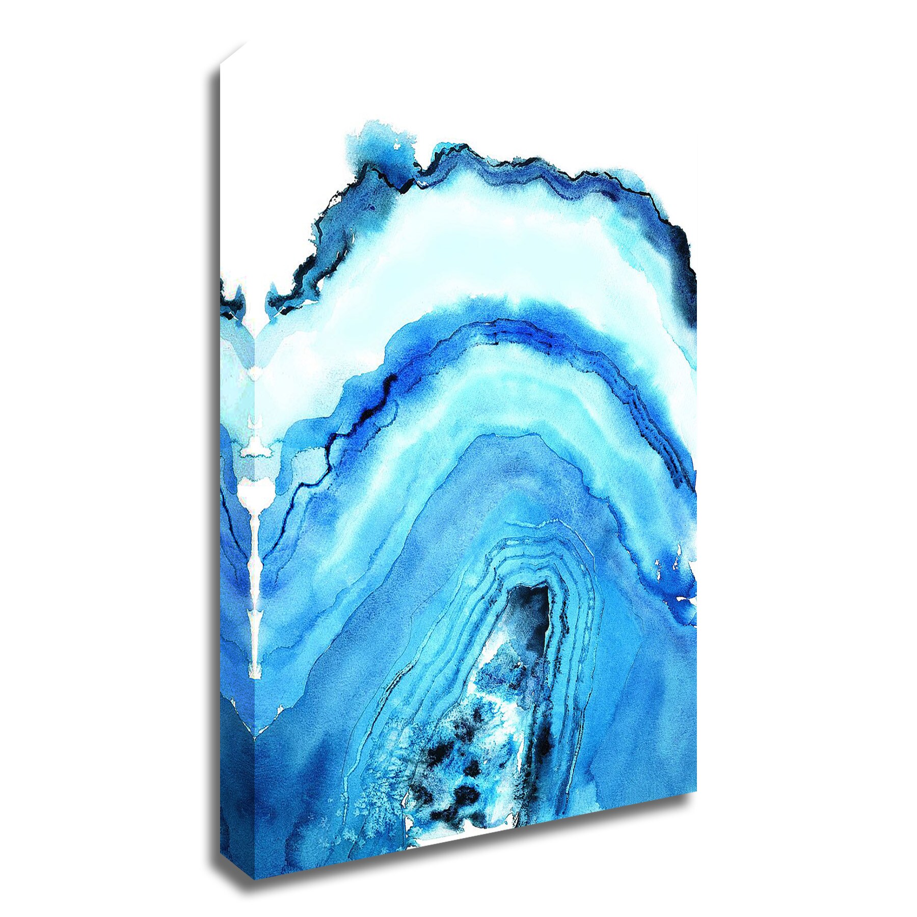 Tangletown Fine Art 8K2567DC-1824 Geode Art Nancy Knight 24-in H x 18-in W Abstract Print on Canvas