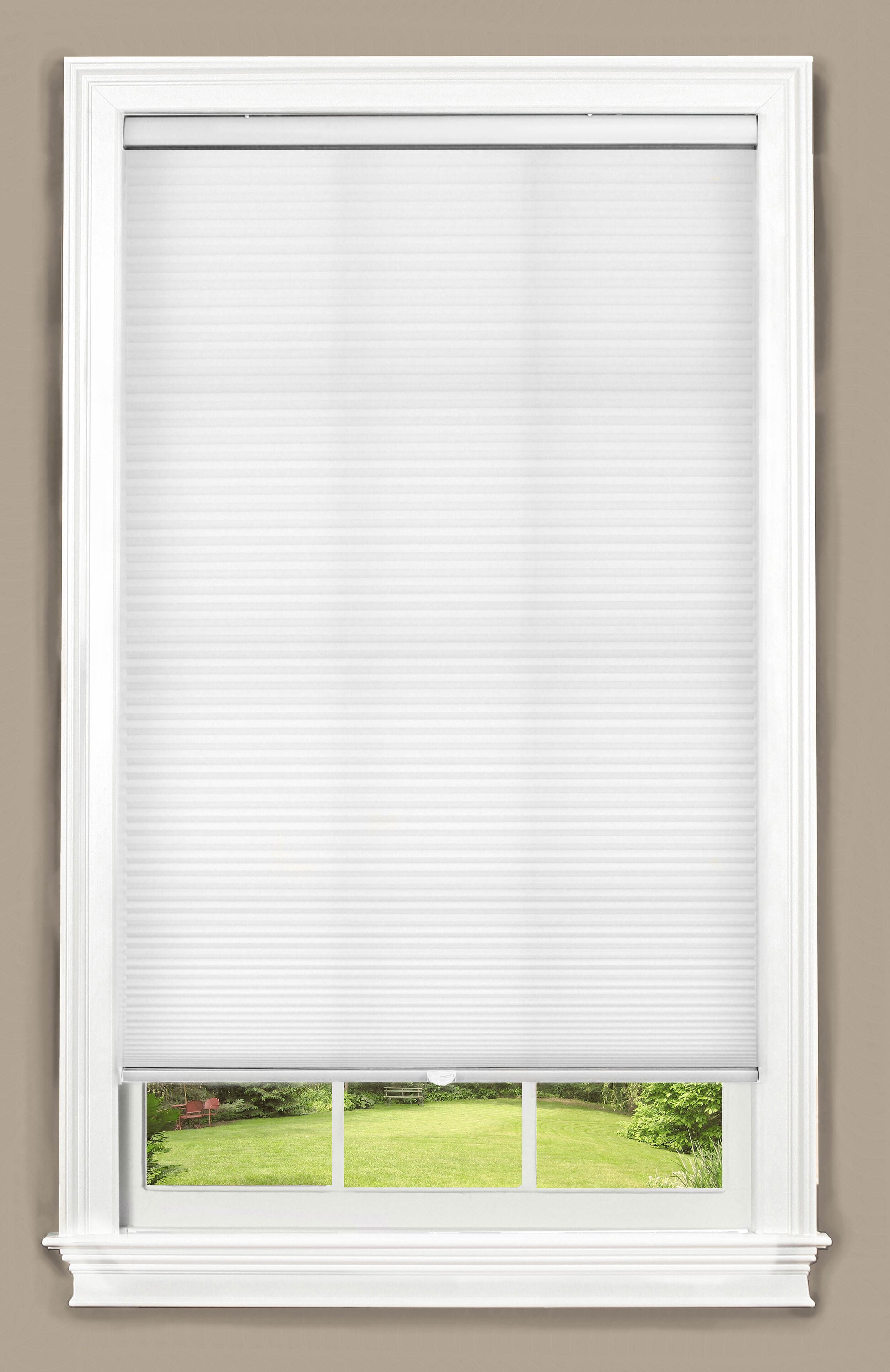 Achim 35-in x 64-in White Light Filtering Cordless Top-down/bottom