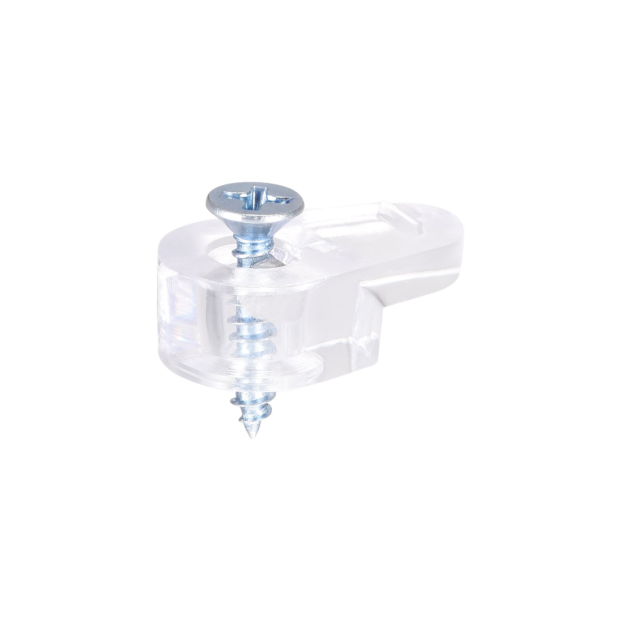 Unique Bargains Glass Retainer Clips Kit 20mmx11mm Cabinet Door Clips Mirrors Holder with Screws for Doors Window 20Set