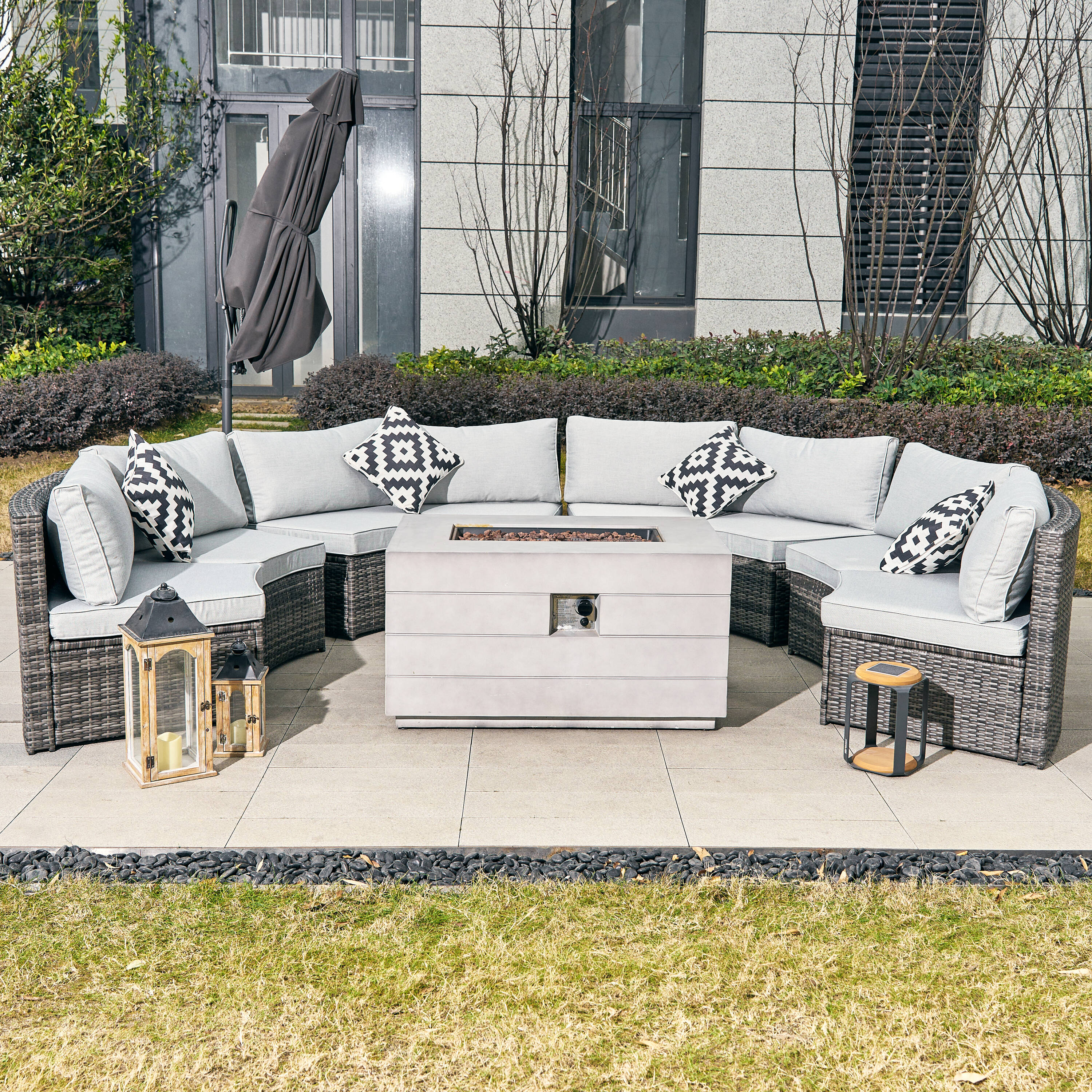 Direct Wicker DWS-1205B8SS&2150-G Patio-Conversation-Sets - View #7