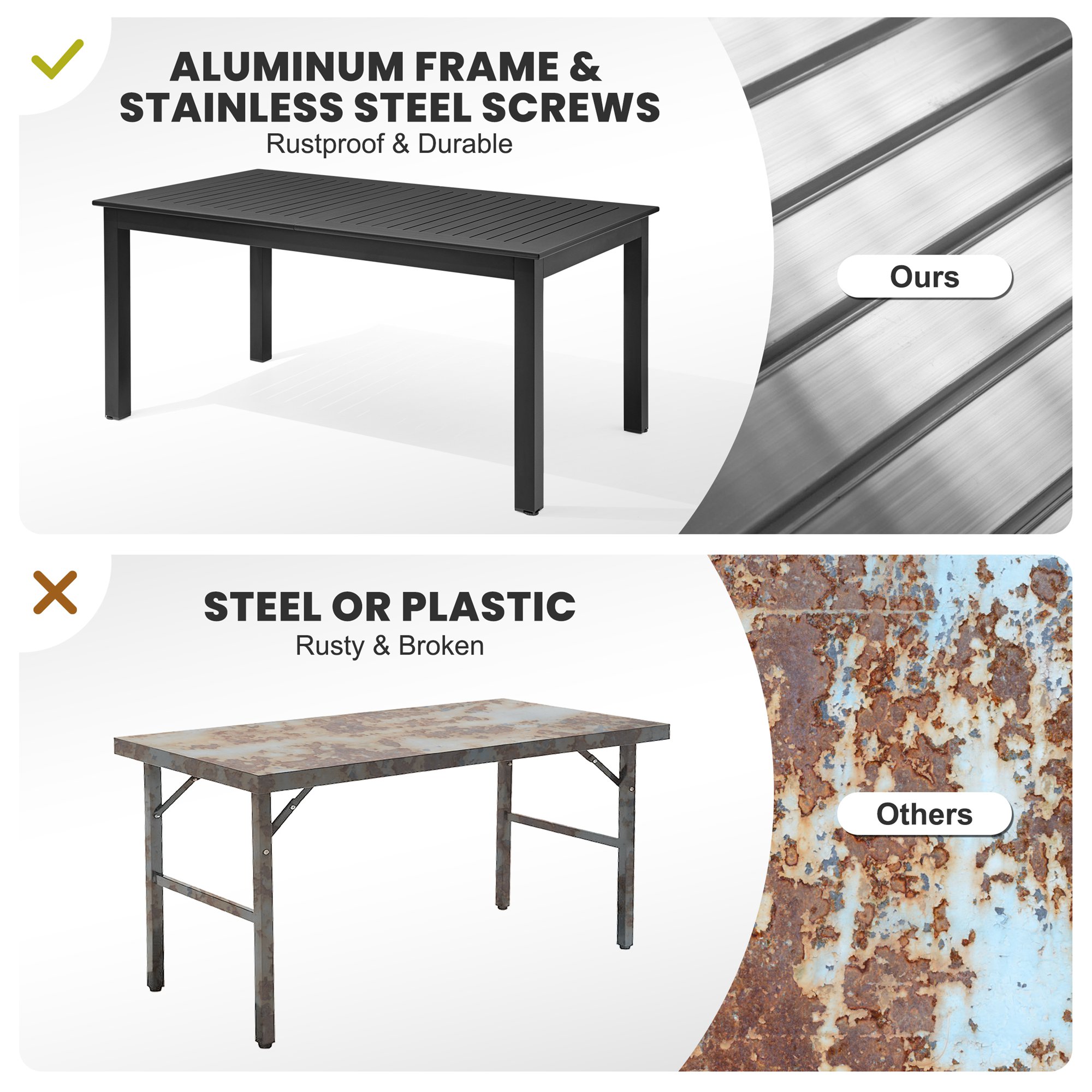 Crestlive Products CL-TB037BLK Patio-Tables - View #6
