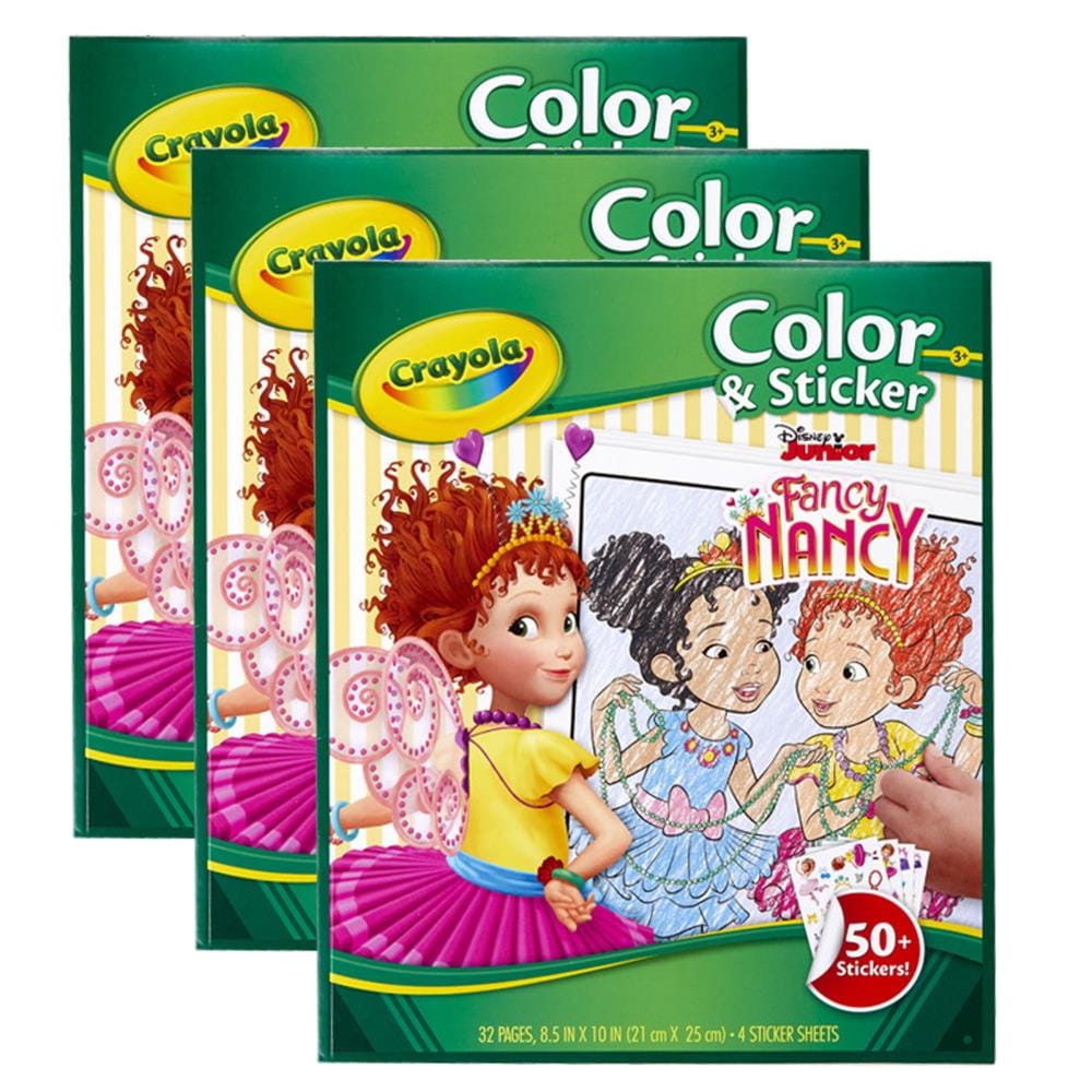 Crayola BIN40545-3 Color and Sticker Fancy Nancy Activity Book