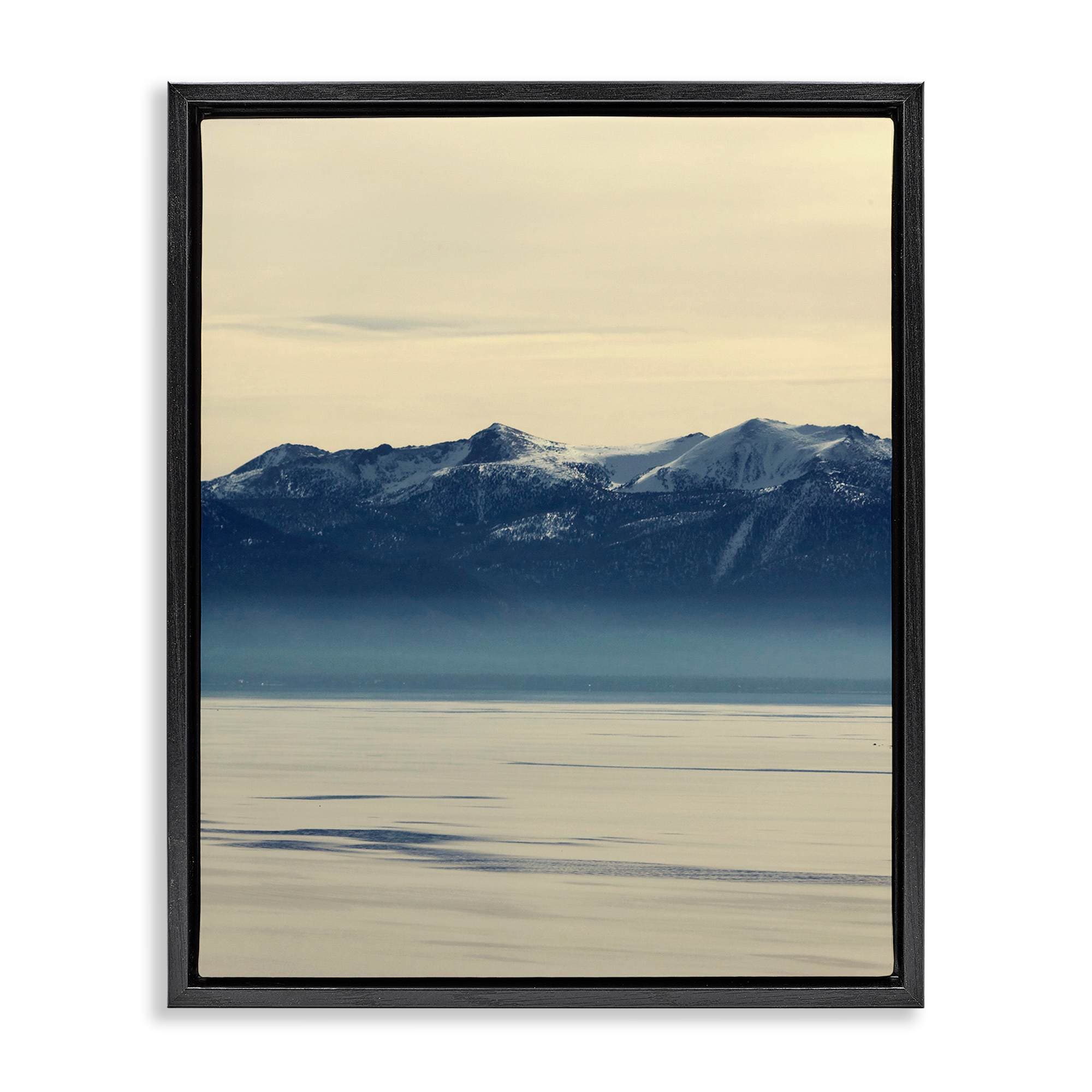 Stupell Industries BU-140-FFB-16X20 North Shore Landscape Black Framed Floater Canvas Wall Art By Gemma Bardot 17 x 21