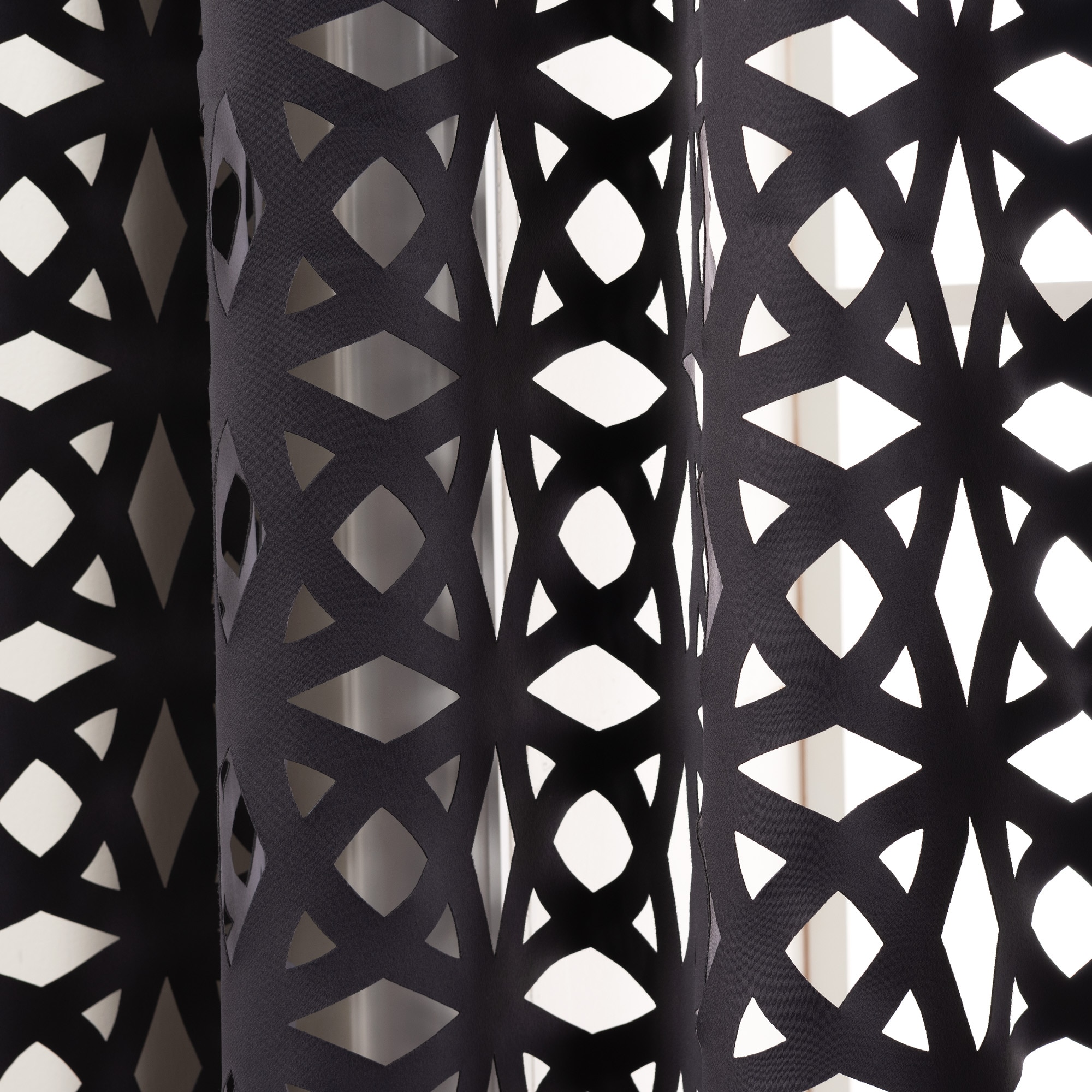 Best Home Fashion GR-LASER-TREL-84-DKG curtains - View #5