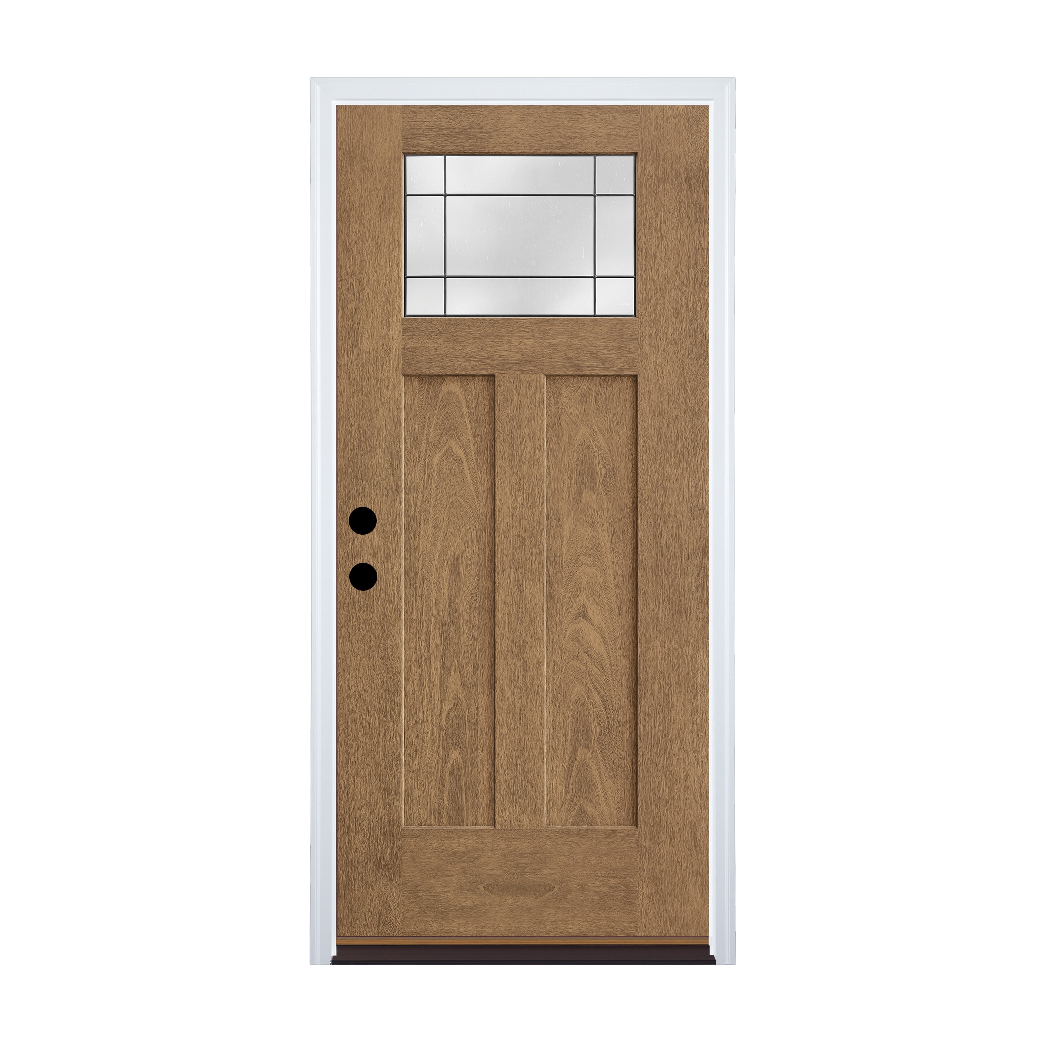 Therma-Tru Grid Entry Door 36-in X 80-in X 4-9/16-in Fiberglass ...