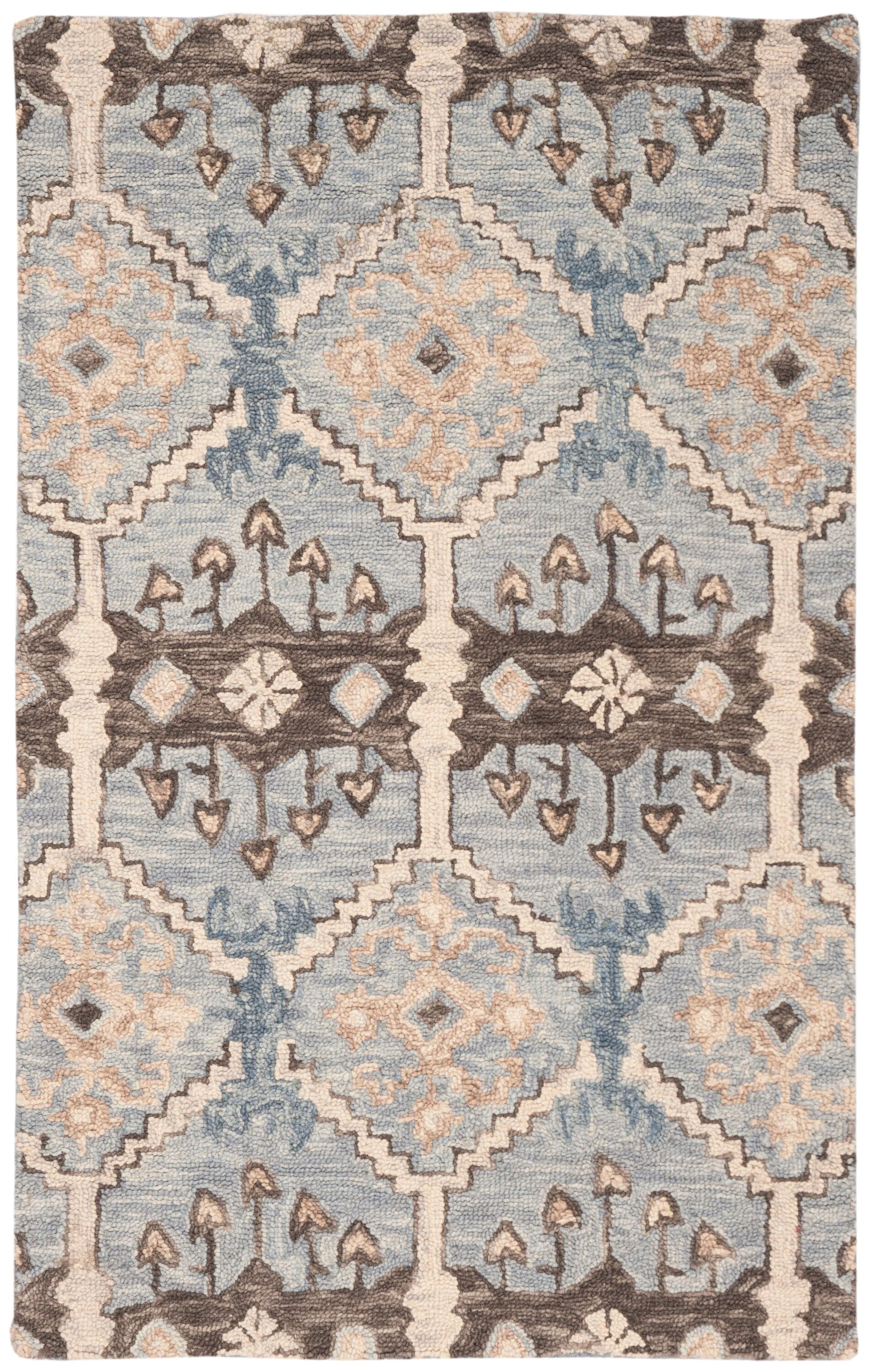 Aspen 3' x 5' Light Blue Wool Tufted Area Rug