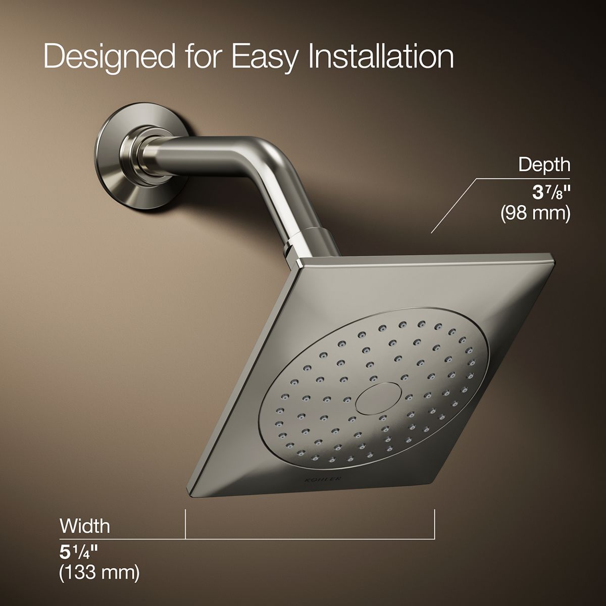 KOHLER 14786-SN Fixed-Showerhead - View #3