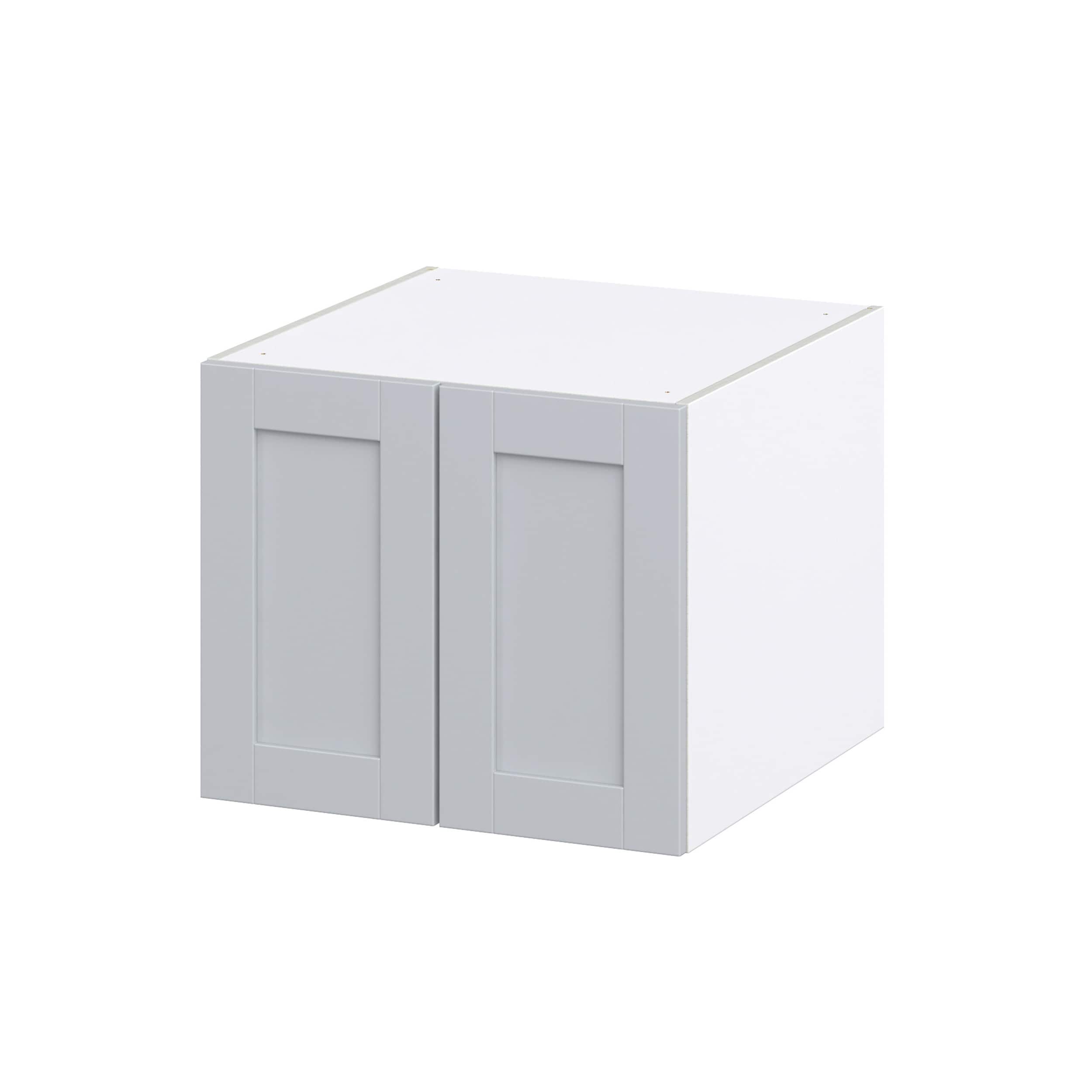 Hugo&Borg 33-in W x 20-in H x 24-in D Slate Gray Wall Fully Assembled Cabinet (Recessed Panel Shaker Door Style)