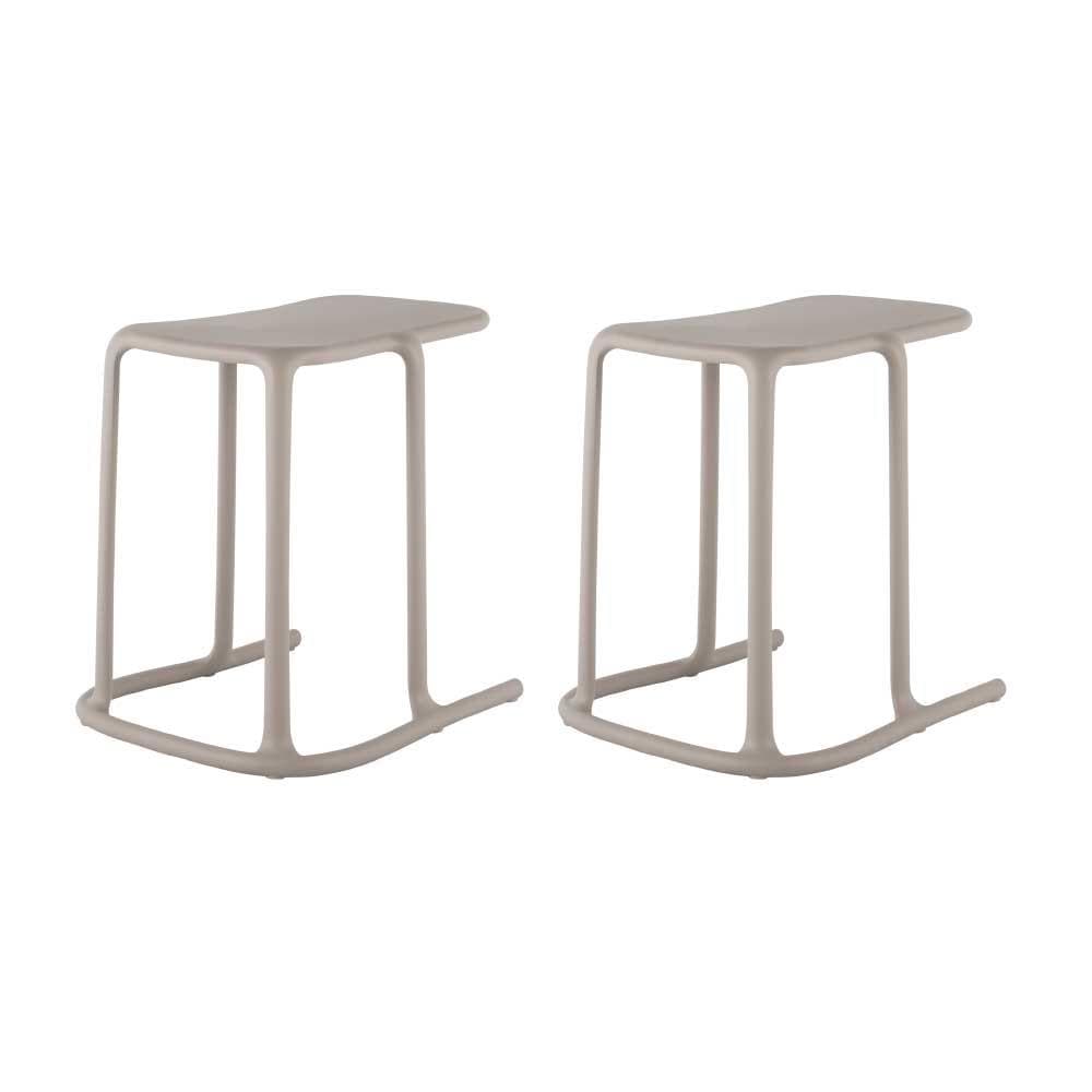 Lagoon 7095G6-SSLGS Uno 17.5-in W x 20.9-in H Grey Resin Rectangular Modern End Table