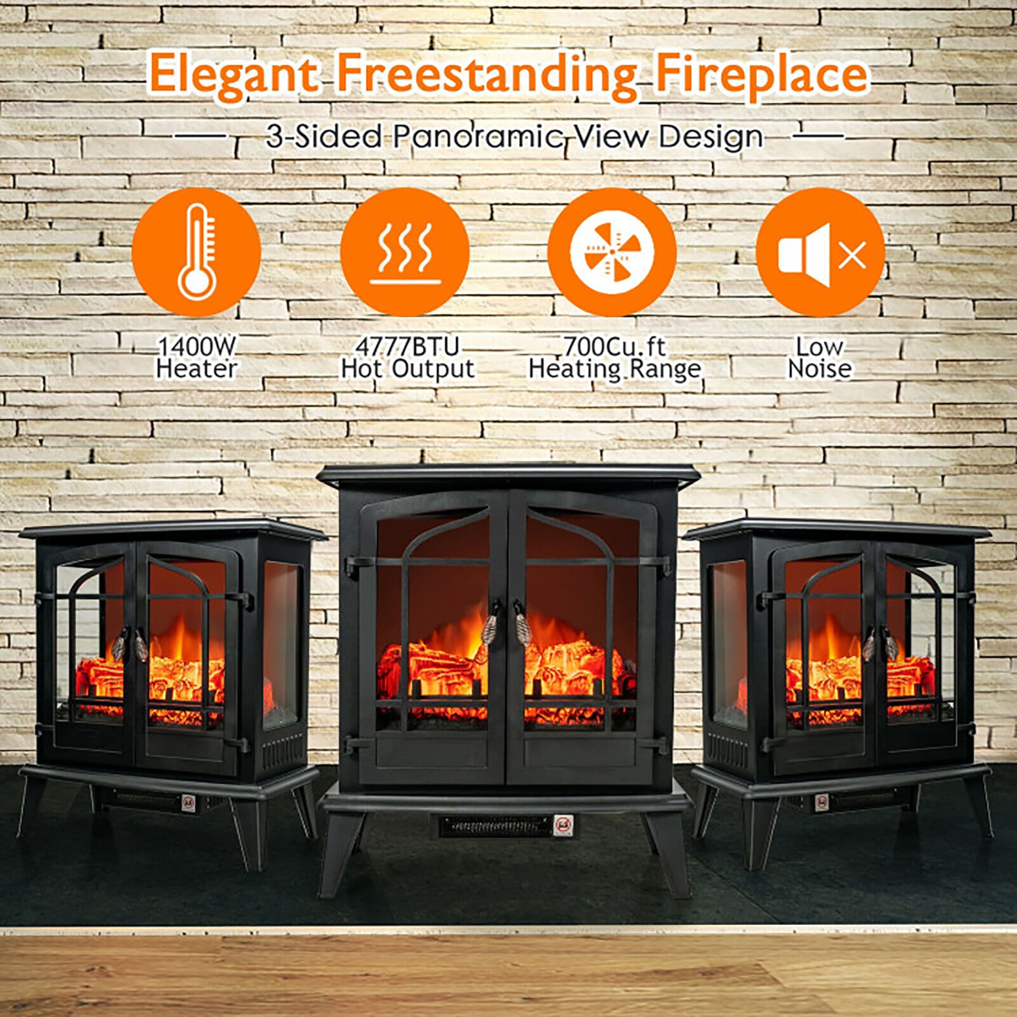 BABOOM BOM-59US-BK-CO Electric-Fireplaces - View #7